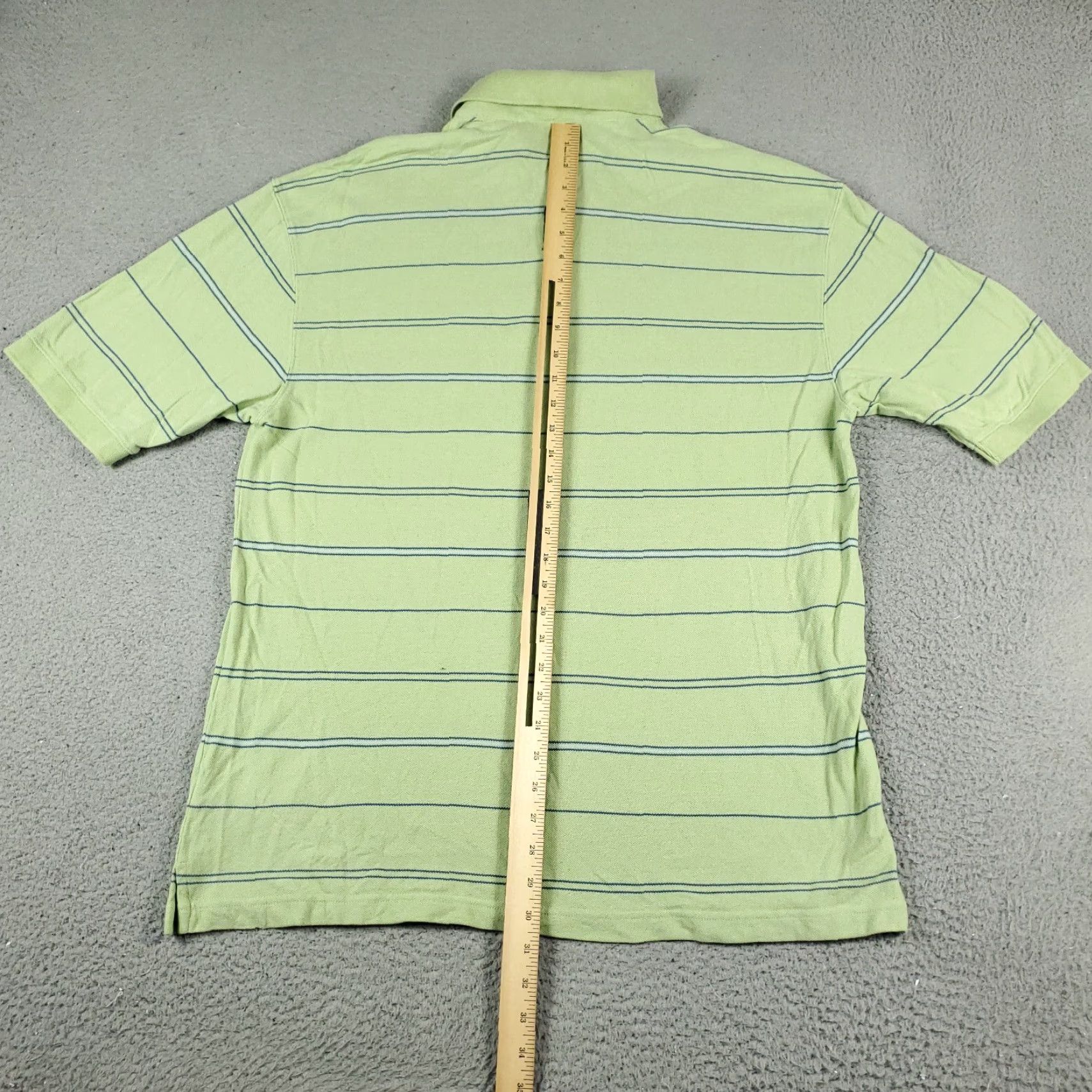 Tommy Hilfiger VINTAGE Tommy Hilfiger Polo Shirt Mens 2XL Green Striped Short Sleeve Polo Mens Green Striped Casual Short Sleeve 2XL Mens Size US XXL / EU 58 / 5 - 3 Thumbnail
