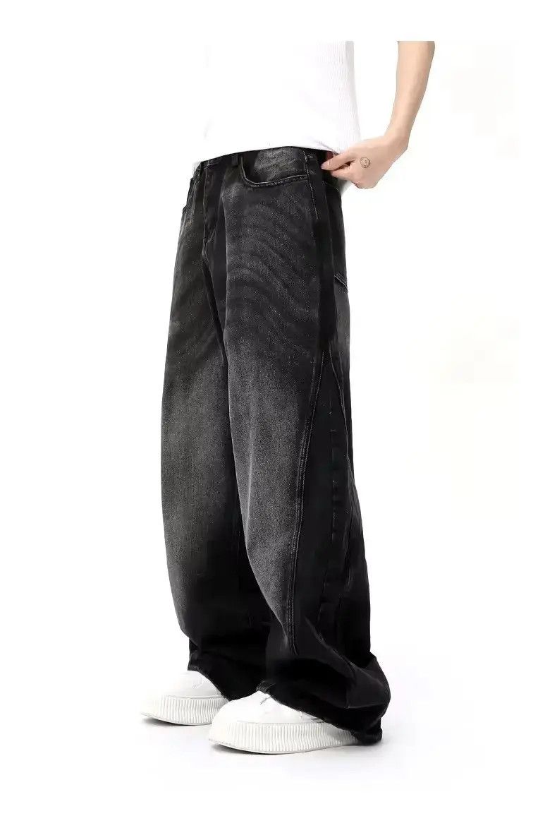 Japanese Brand Street style baggy wide leg loose casual jeans y2k Size US 30 / EU 46 - 6 Thumbnail