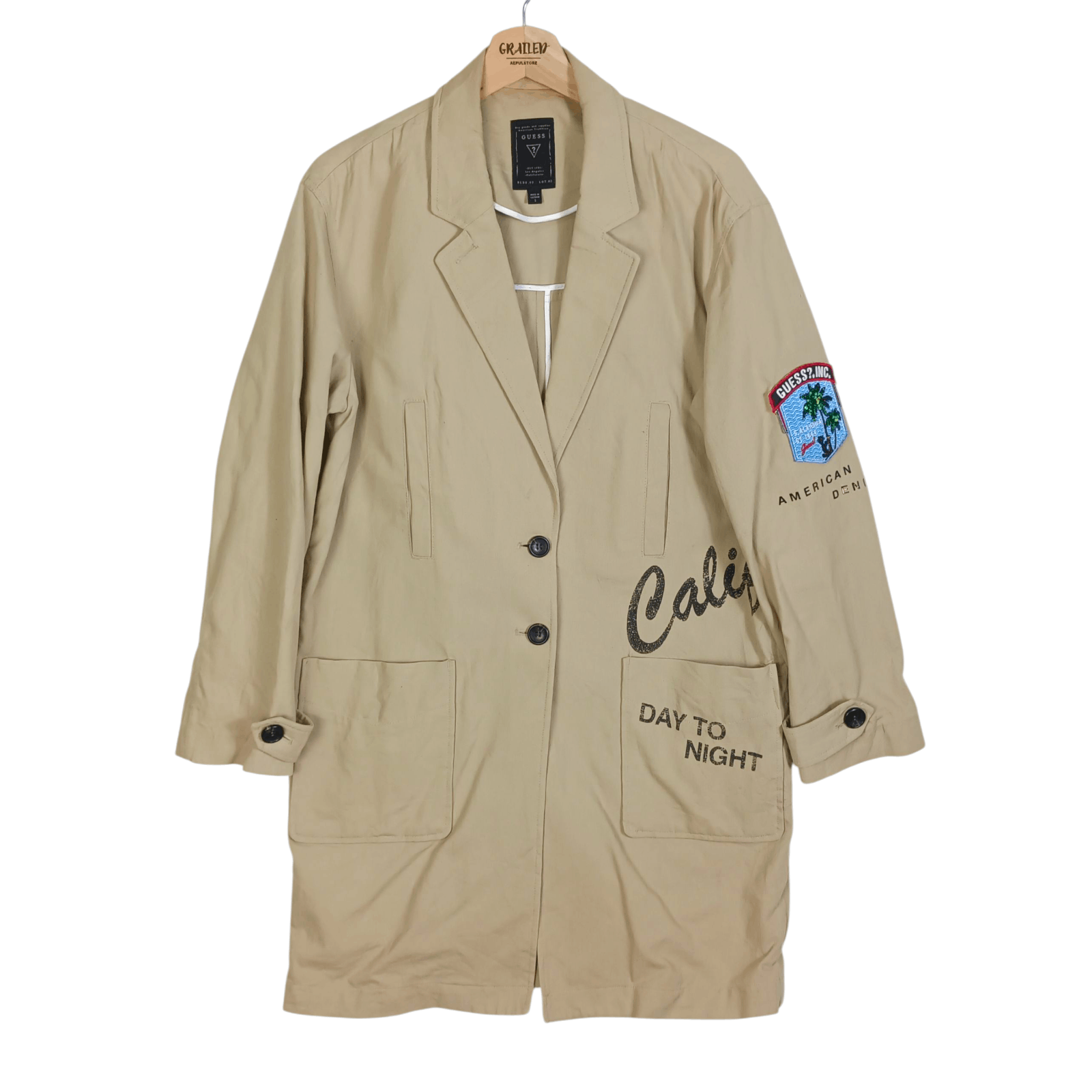 Guess Guess American Denim Trench Coat Size L / US 10 / IT 46 - 1 Thumbnail
