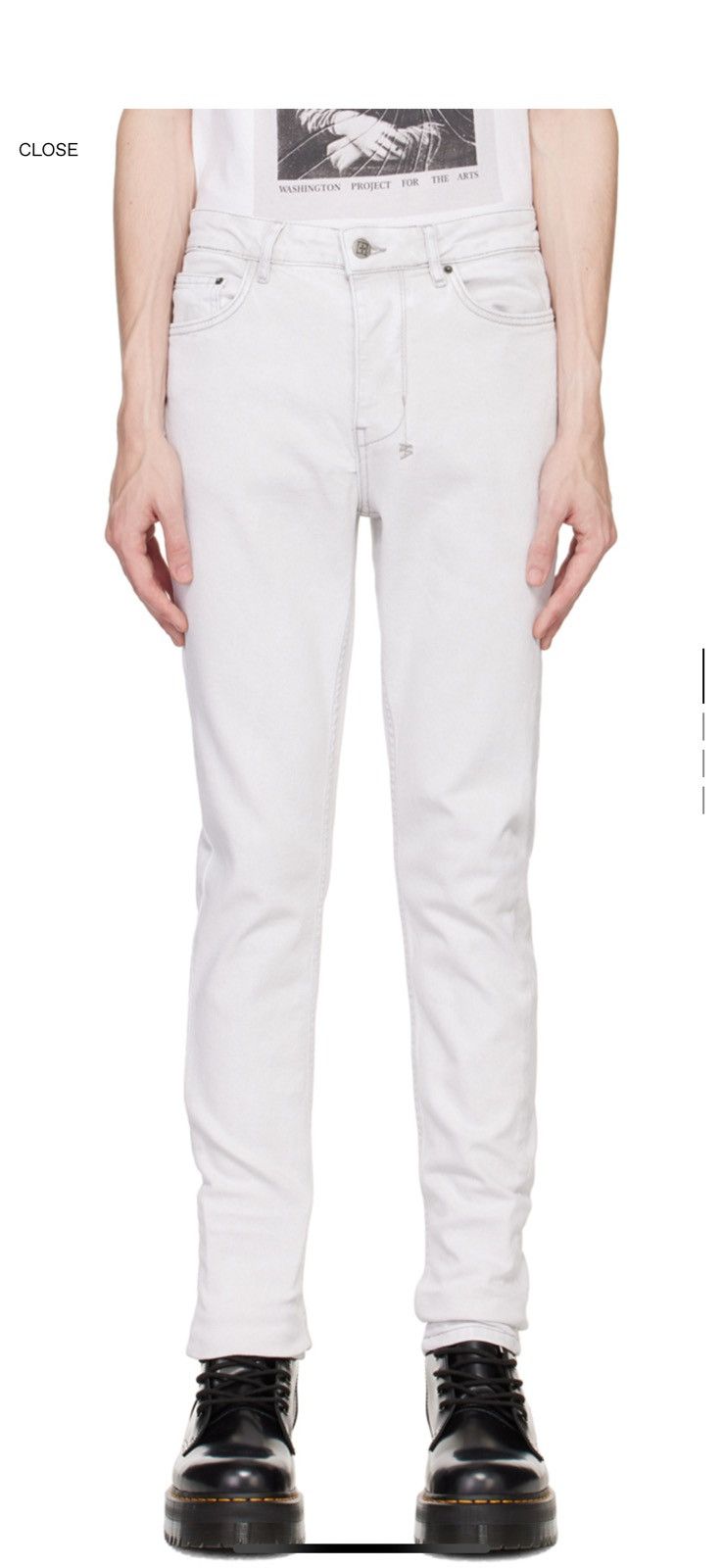 Ksubi KSUB! Gray Chitch Habits Jeans 31” Size US 31 - 1 Thumbnail