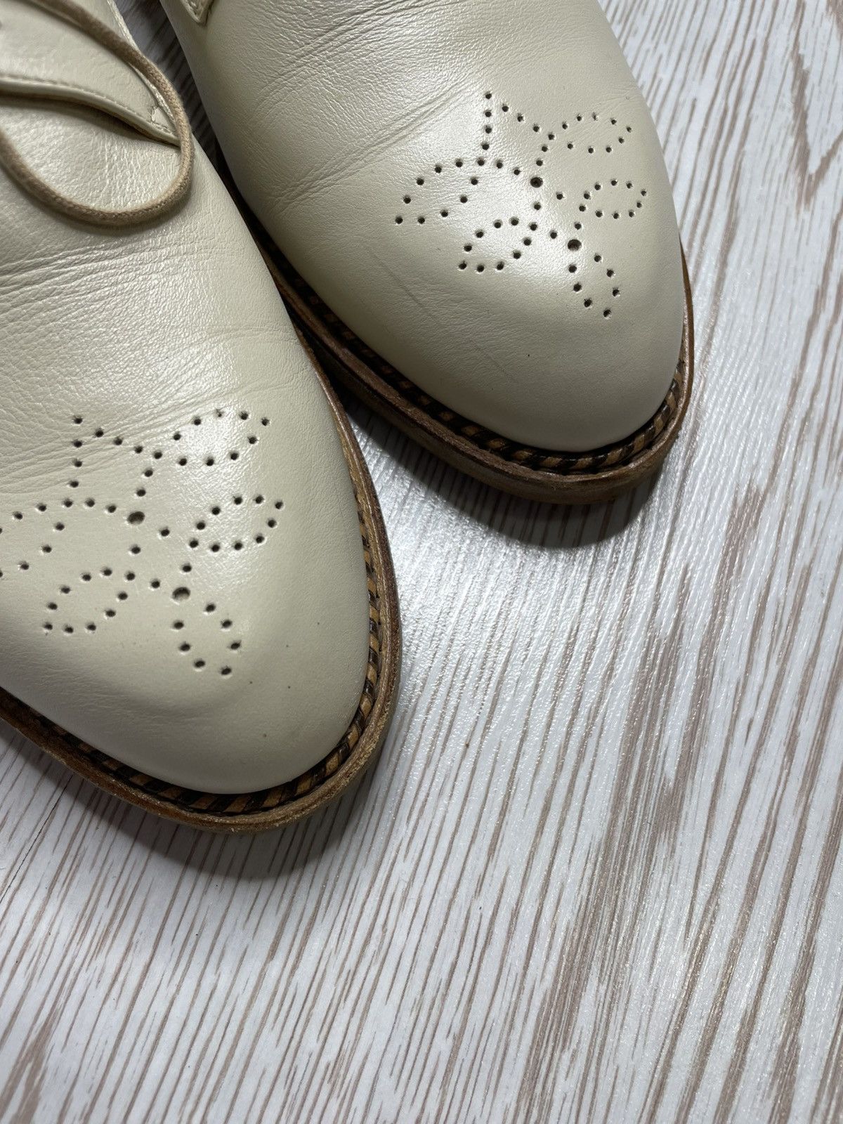 Paraboot ParaBoot Beige Oxford Leather Shoes size 6.5 Size US 6.5 / EU 39-40 - 7 Thumbnail
