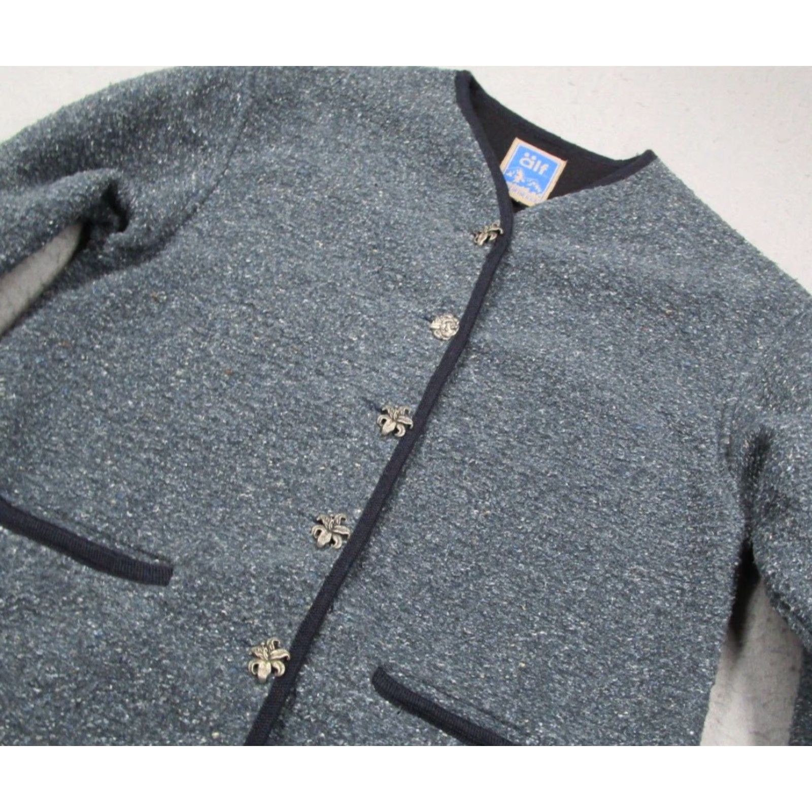 Vintage VINTAGE Kuhl Jacket Women M Blue Button Up Flowers--Geometric, All Seasons, Casual, Travel, Workwear Size M / US 6-8 / IT 42-44 - 2 Thumbnail