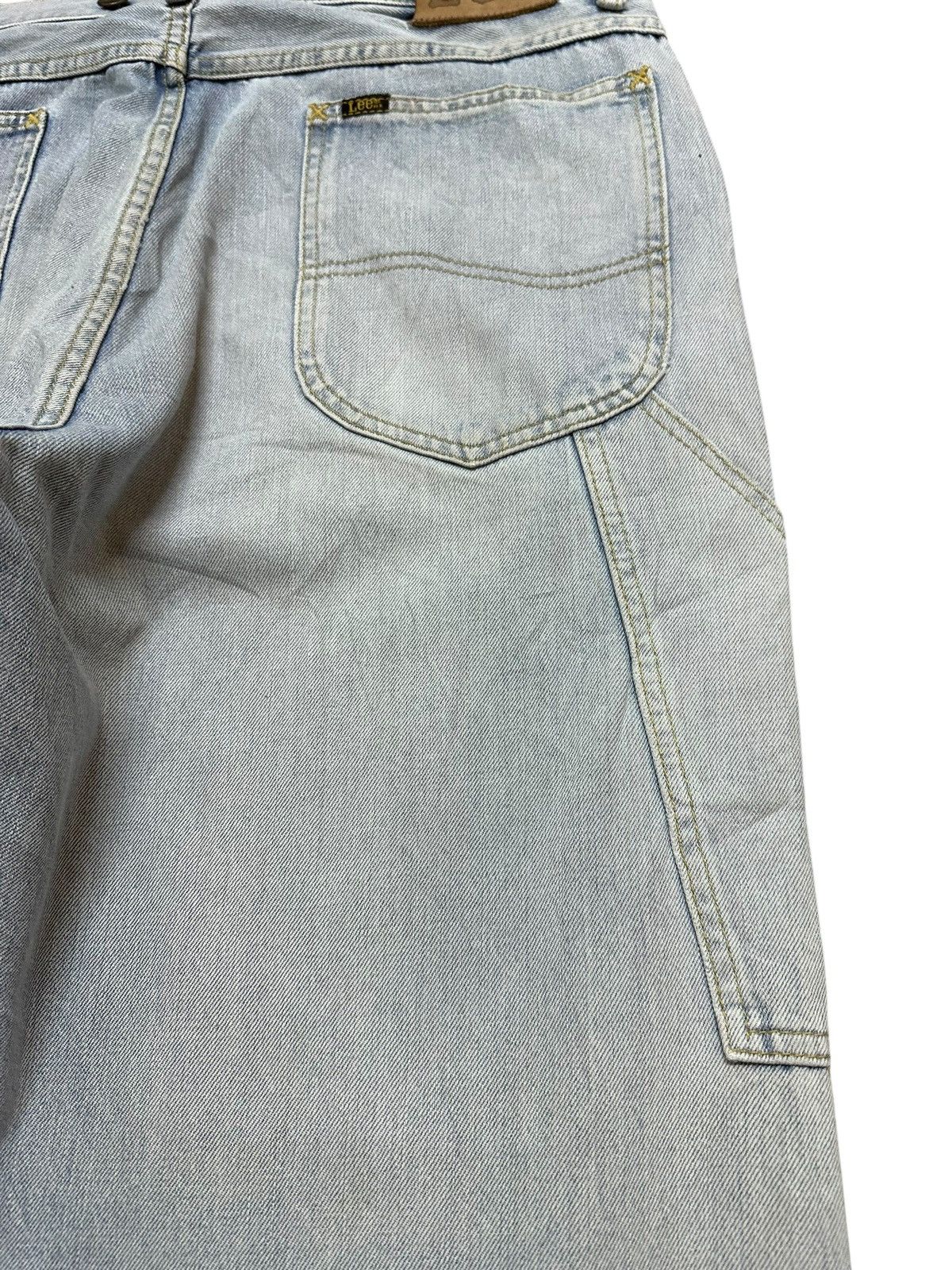 Lee Vintage Lee Baggy Wide Leg Carpenter Cargo Faded Denim Size US 34 / EU 50 - 9 Thumbnail