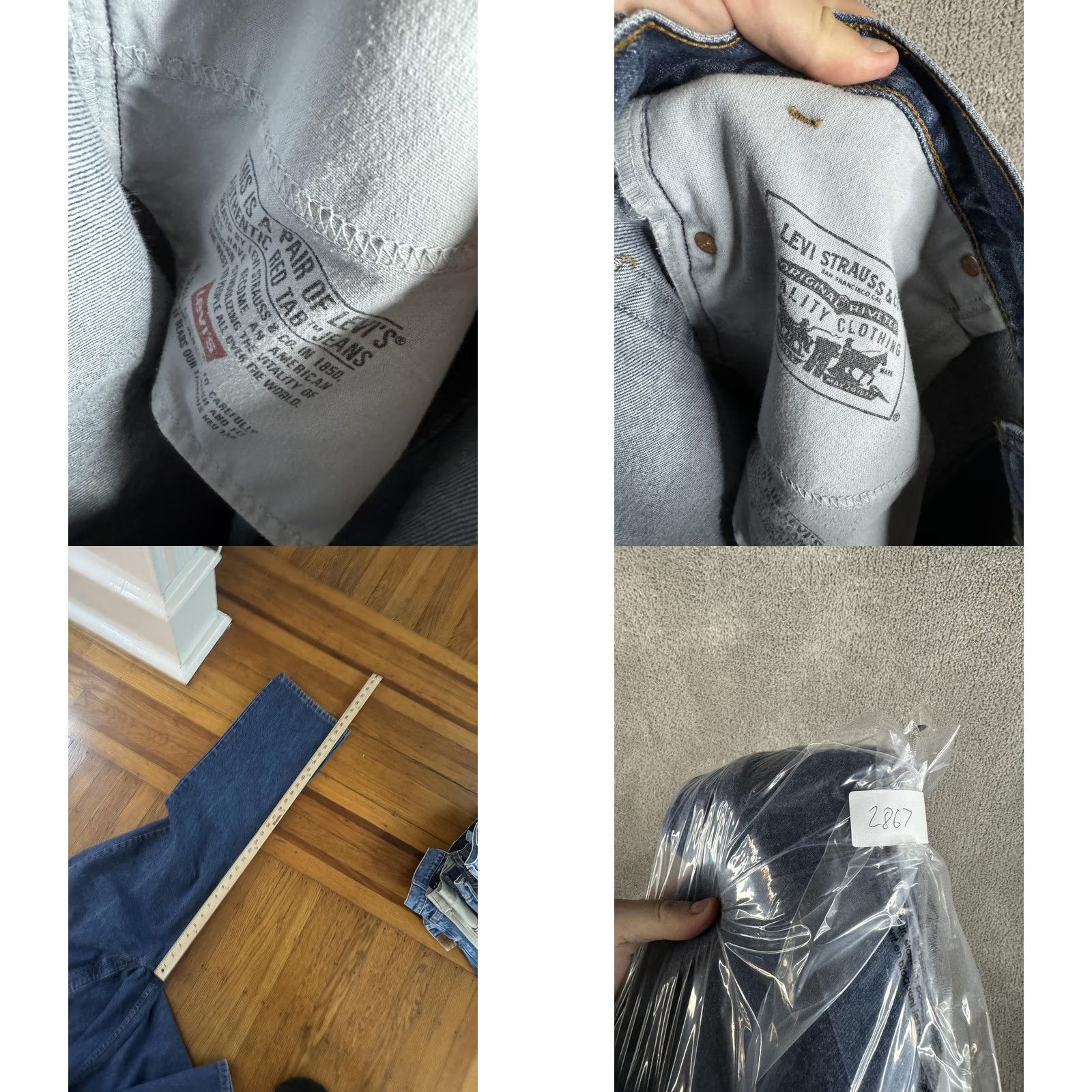 Levi's VINTAGE Levis 517 Jeans Mens 40x30 Blue Boot Cut Denim High Rise Classic Straight Leg Size US 40 / EU 56 - 10 Thumbnail