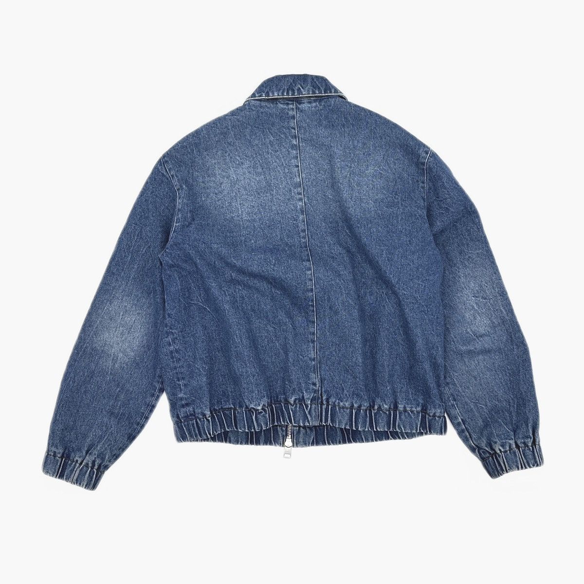 AMI AMI Paris Ami de Cœur Zipped Denim Jacket Size US XL / EU 56 / 4 - 2 Thumbnail