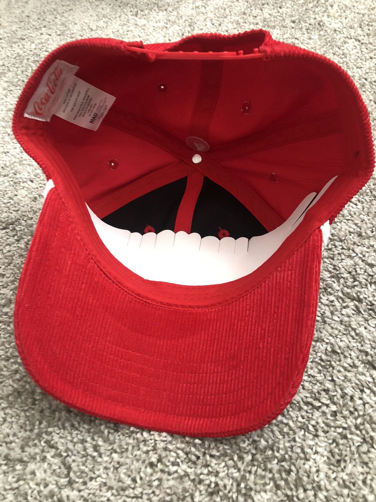 Coca Cola Coca-Cola Corduroy Red Snapback Hat Size ONE SIZE - 4 Thumbnail