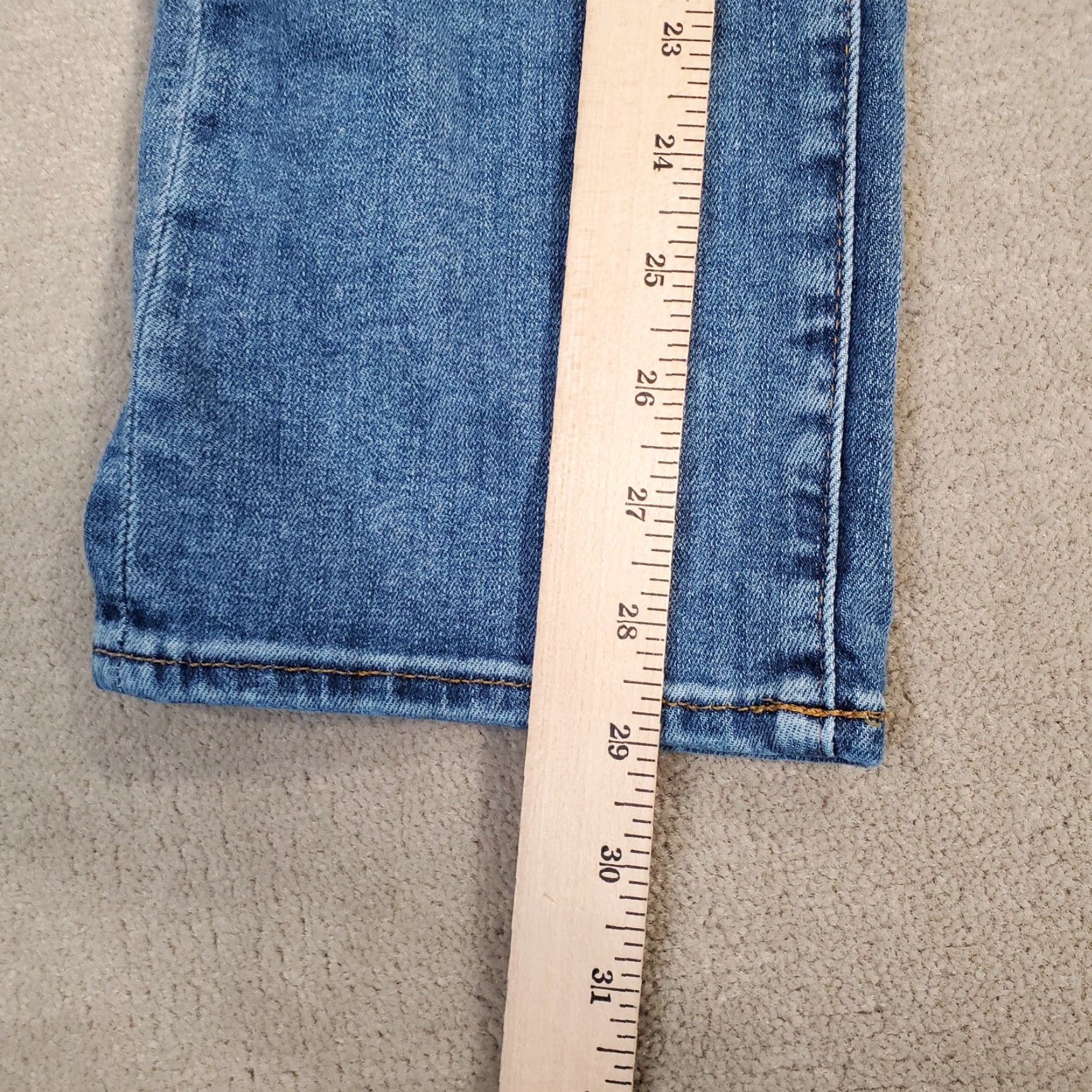 American Eagle Outfitters American Eagle Jeans Mens 28x30 Blue Original Straight Faded Medium Wash Denim Size US 28 / EU 44 - 5 Thumbnail