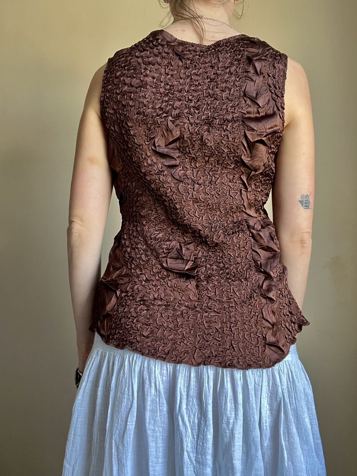 Other 90s Wallis Copper Brown Textured Tank - S Size S / US 4 / IT 40 - 6 Thumbnail