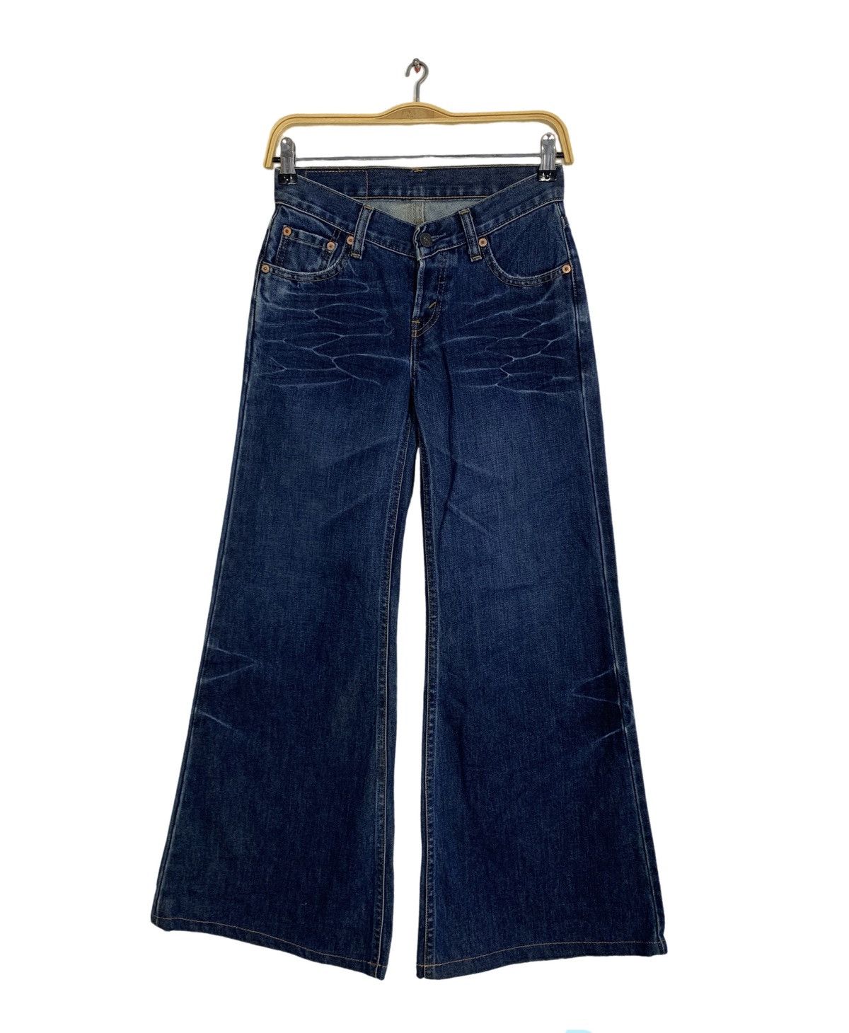 Levi's Levis Strauss Lot 308 Flared Indigo Denim Jeans Straight Cut Size 26" / US 2 / IT 38 - 1 Thumbnail