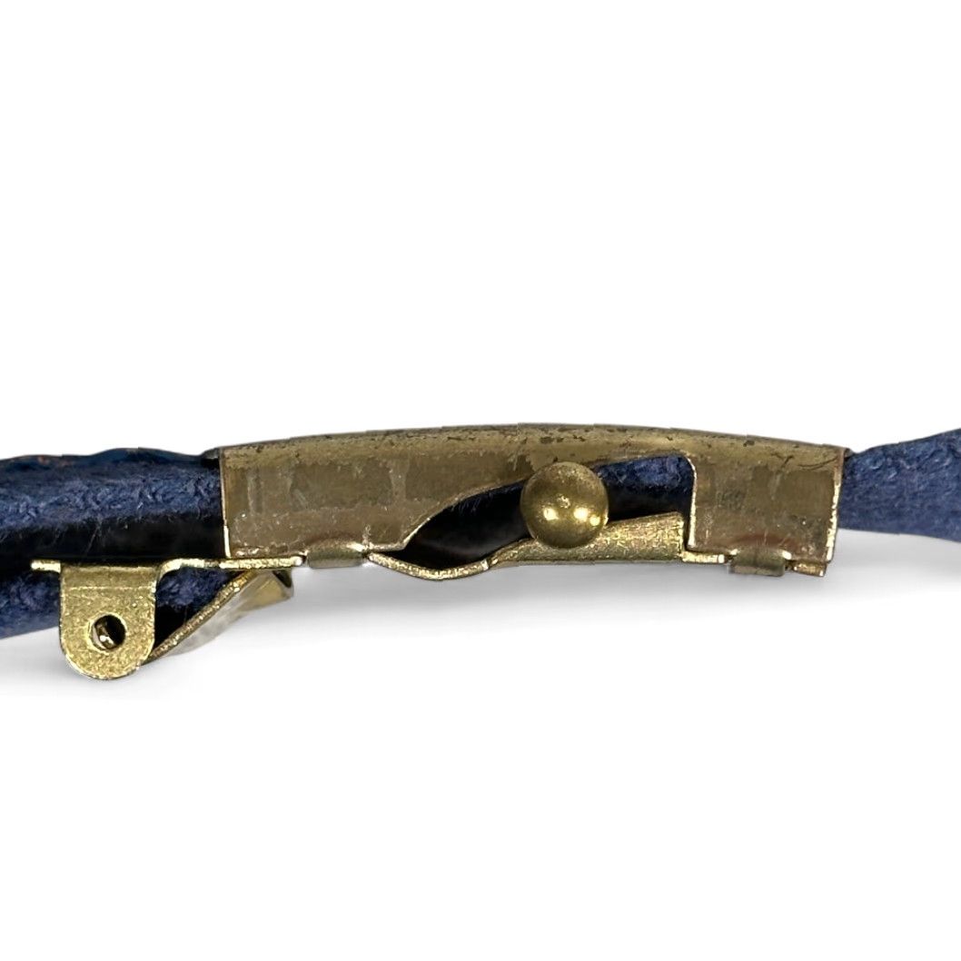 Levi's VINTAGE Levi's Belt Mens 30 Blue Canvas Slide 1980 Olympic Games USA 80s Belt Mens 30 Blue Canvas Slide 80s USA Olympic Games Levi's Size 30 - 6 Thumbnail