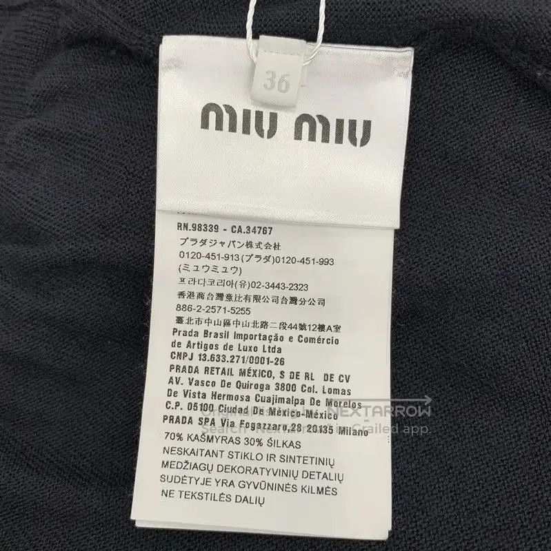 Miu Miu Miu Miu Black Cashmere Pullover Sweater . Size XS / US 0-2 / IT 36-38 - 6 Thumbnail