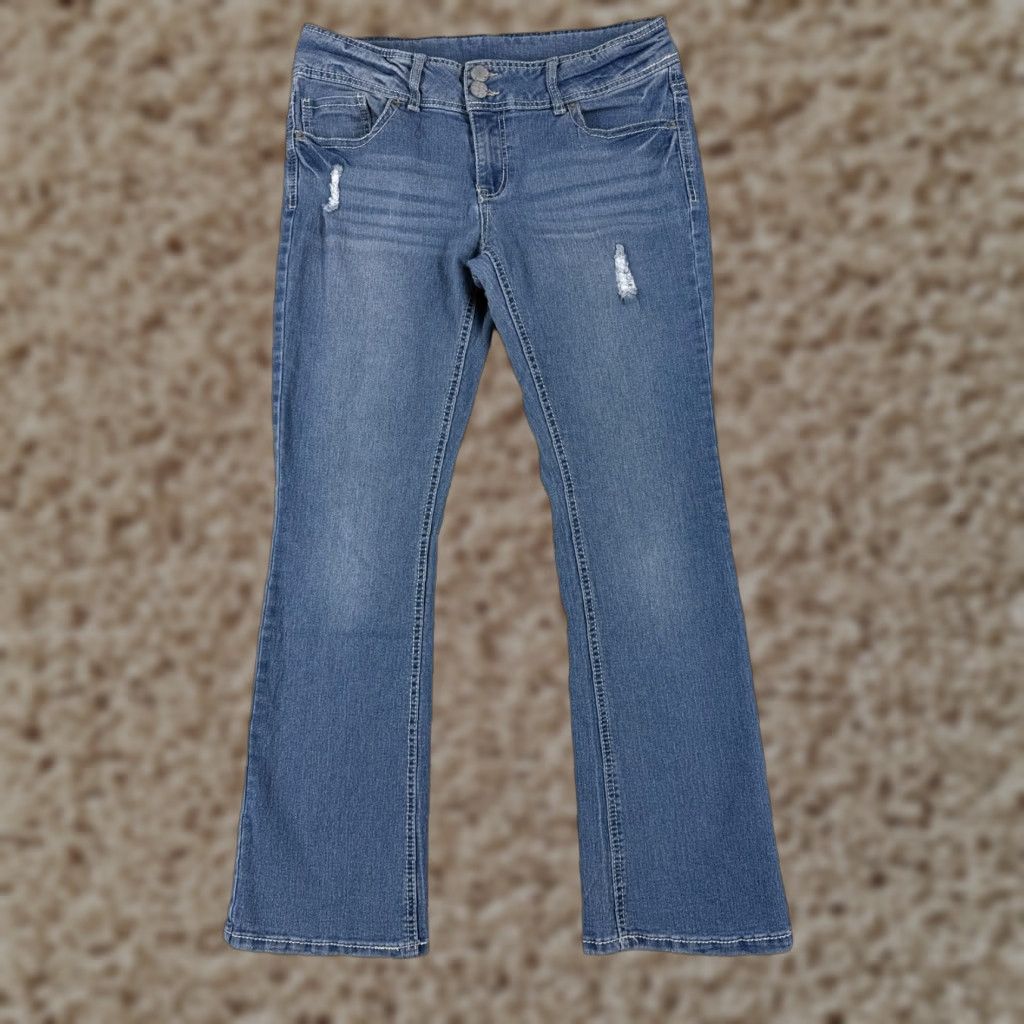 Faded Glory VINTAGE Faded Glory Jeans Women 12P Denim Bootcut Stretch Mid Rise 30x29 Blue Pants Ladies Boys? Size 34" / US 12 / IT 48 - 1 Thumbnail