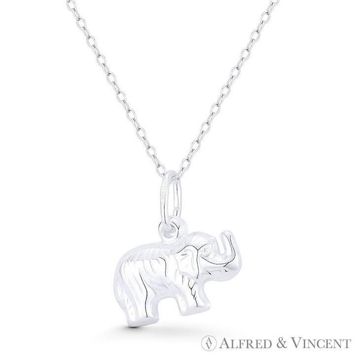 Other Elephant Animal Charm Hollow Reversible 3D Pendant Size ONE SIZE - 1 Preview