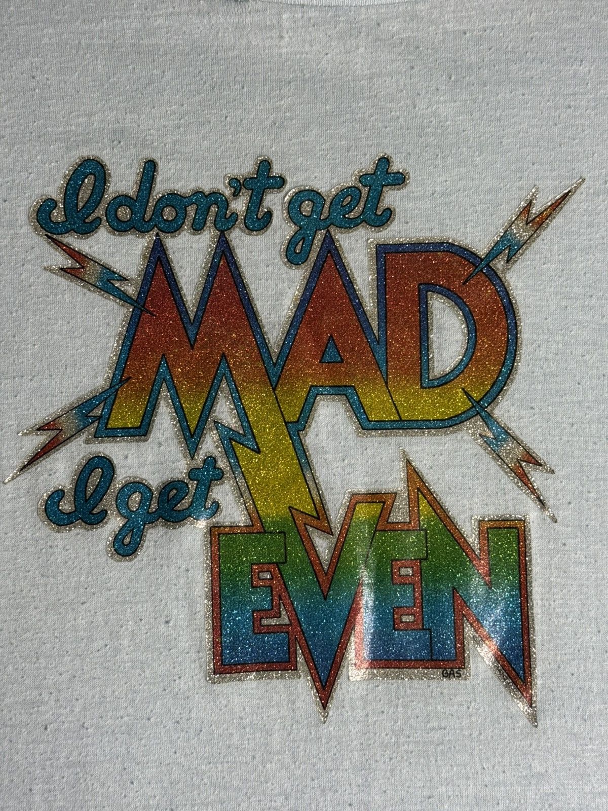 Vintage VINTAGE 1980 RARE I Get Even Tee “Baby Blue” [XL] PREOWNED Size US L / EU 52-54 / 3 - 2 Thumbnail