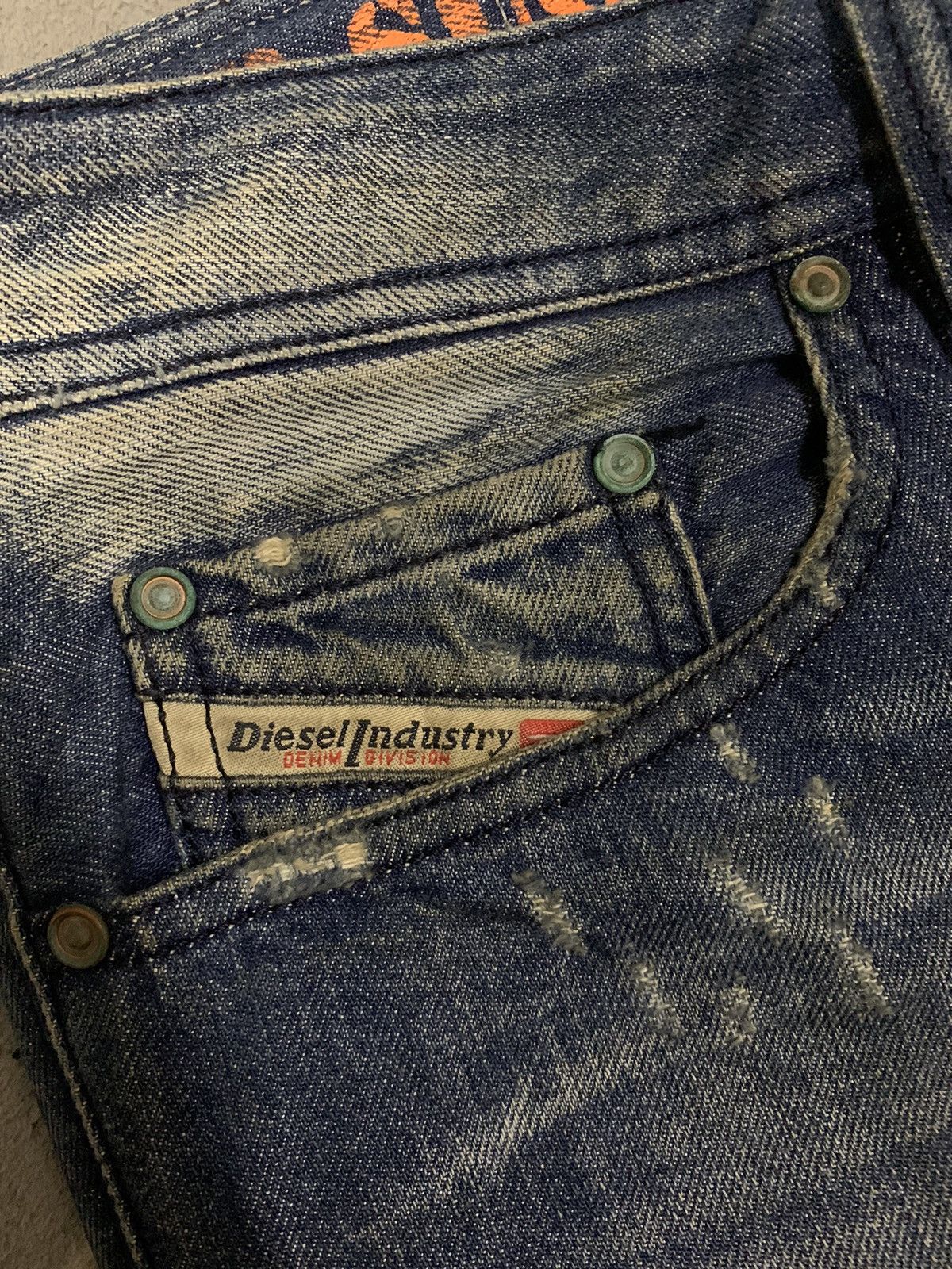 Diesel Vintage Diesel Industry Safado Mud Wash Button Fly Jeans Size US 31 - 6 Thumbnail