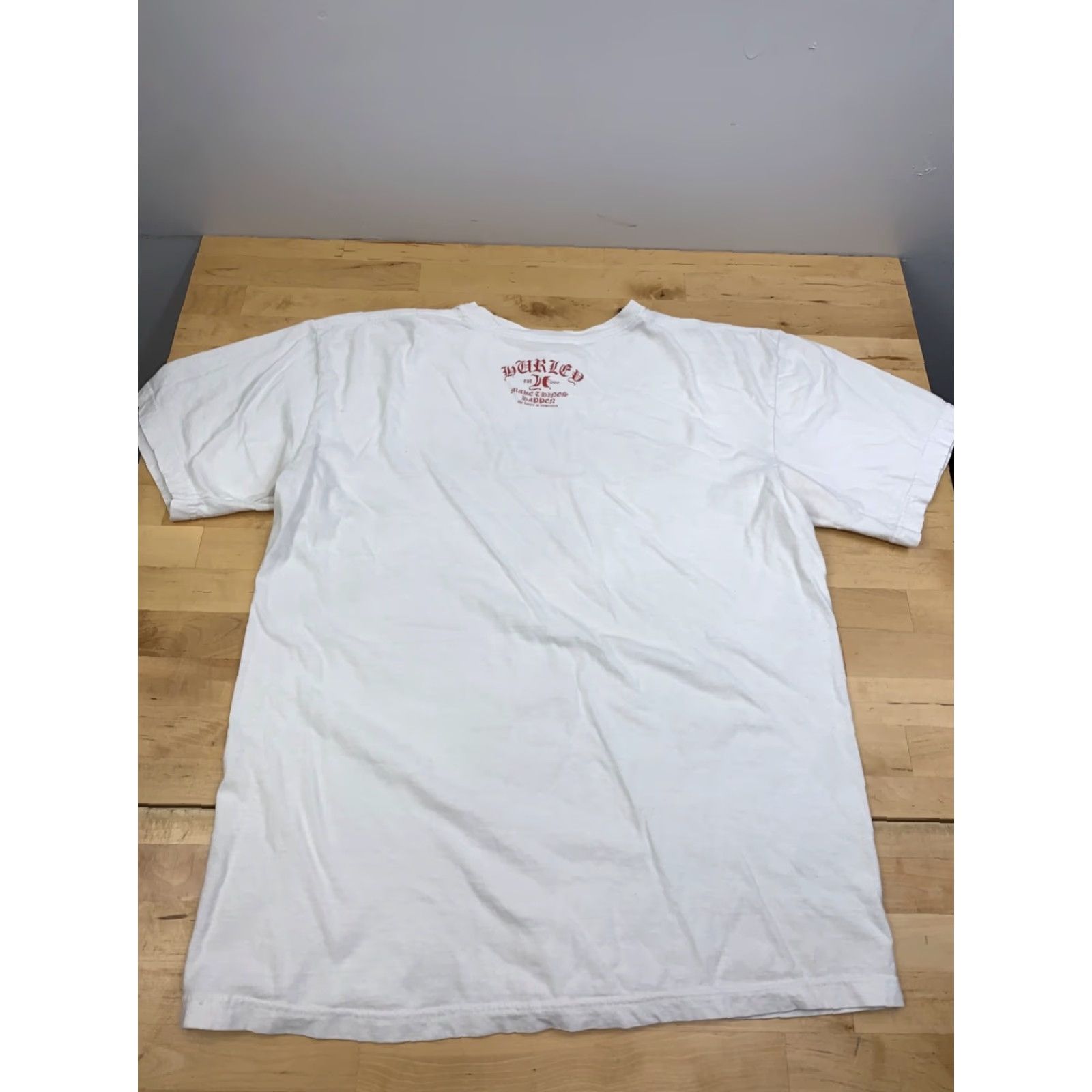 Hurley VINTAGE Hurley T Shirt Mens L White Surf Skate Y2K 12243 Size US L / EU 52-54 / 3 - 7 Thumbnail