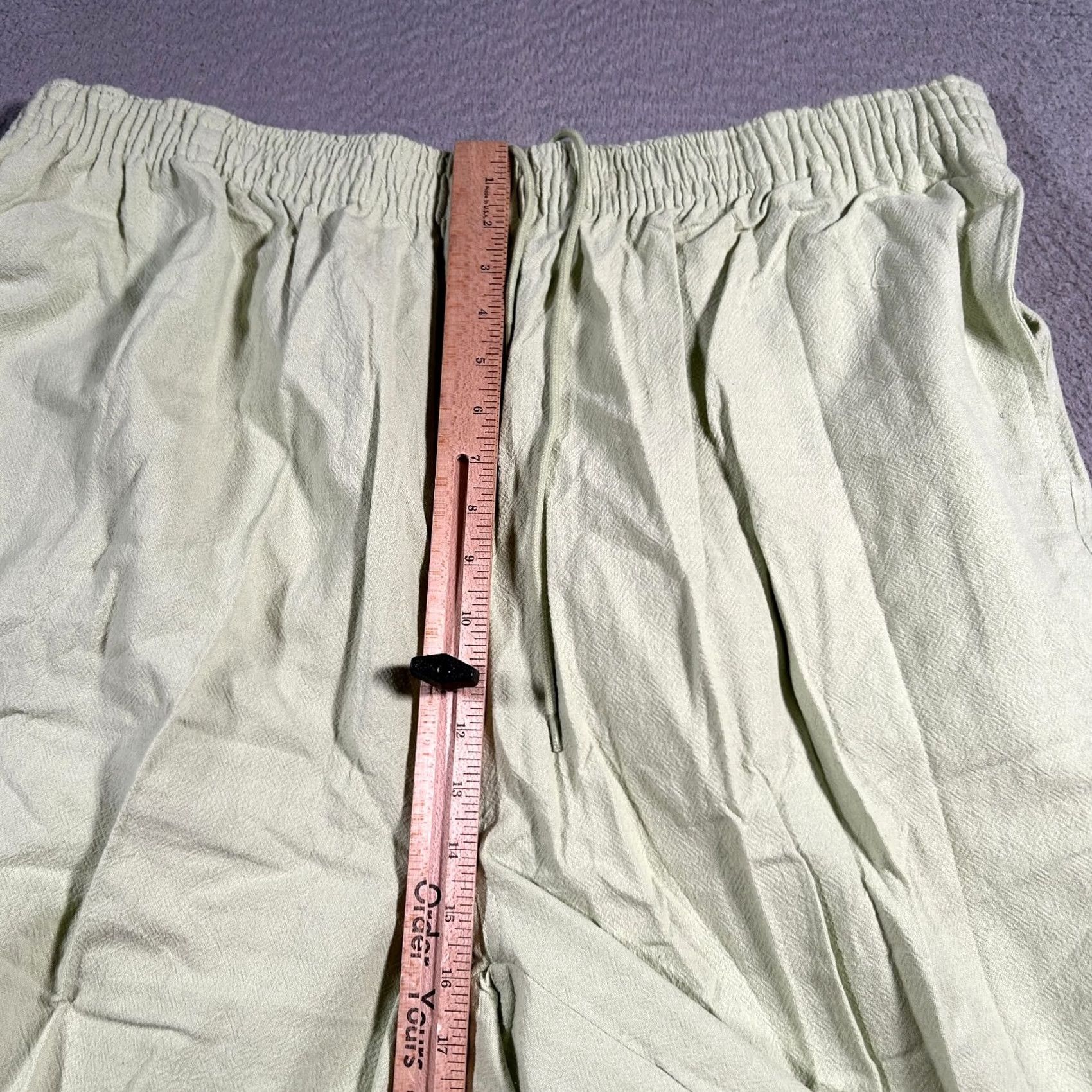 Vintage KINGSIZE Men 2XL Sweat Shorts Drawstring Pockets Fleece Big & Tall Green Athletics Casual Men Size US 38 / EU 54 - 6 Thumbnail