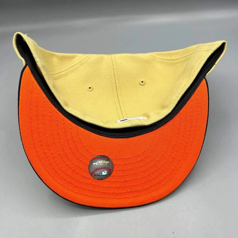 New Era Houston Astros Hat Men 7 5/8 59Fifty New Era MLB Fitted Cap Size ONE SIZE - 7 Thumbnail