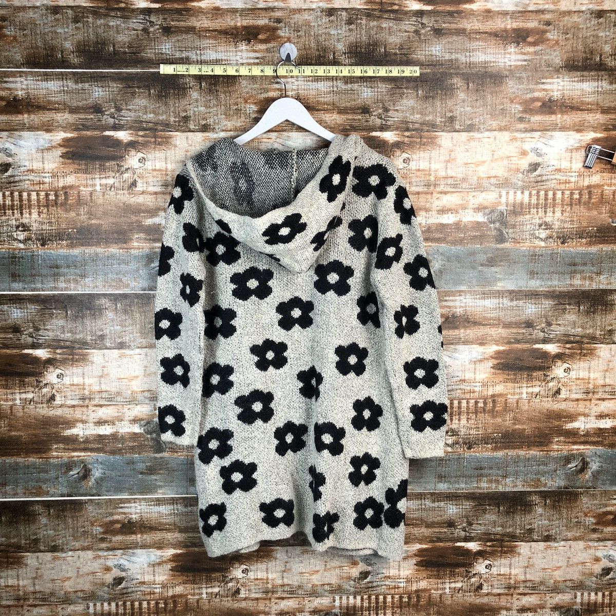 Homespun Knitwear × Japanese Brand Kashion Messange Grey Cardigan Knitwear #A1684 Size L / US 10 / IT 46 - 12 Thumbnail