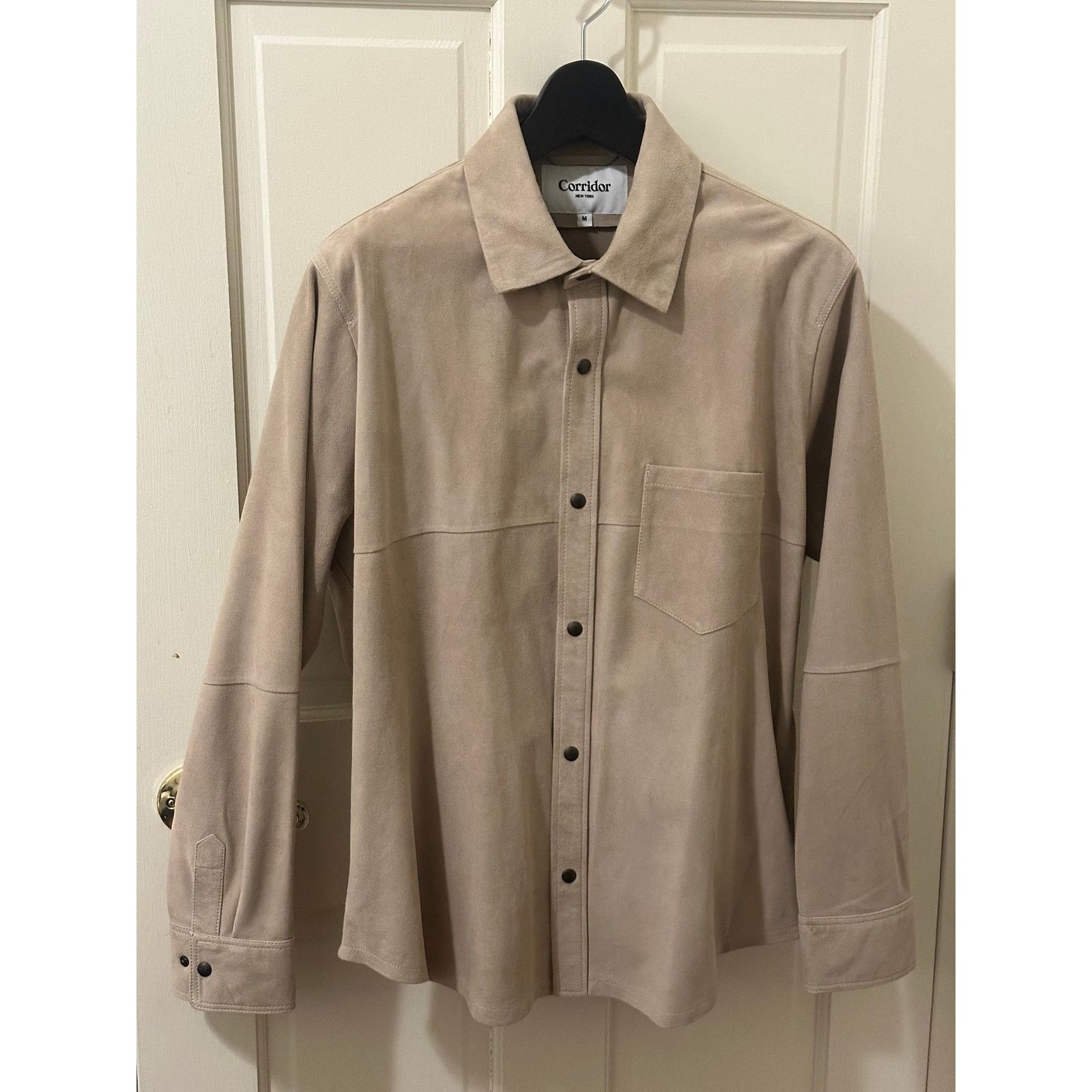 Corridor Corridor Suede Shirt Jacket Sand Medium Size US M / EU 48-50 / 2 - 1 Thumbnail