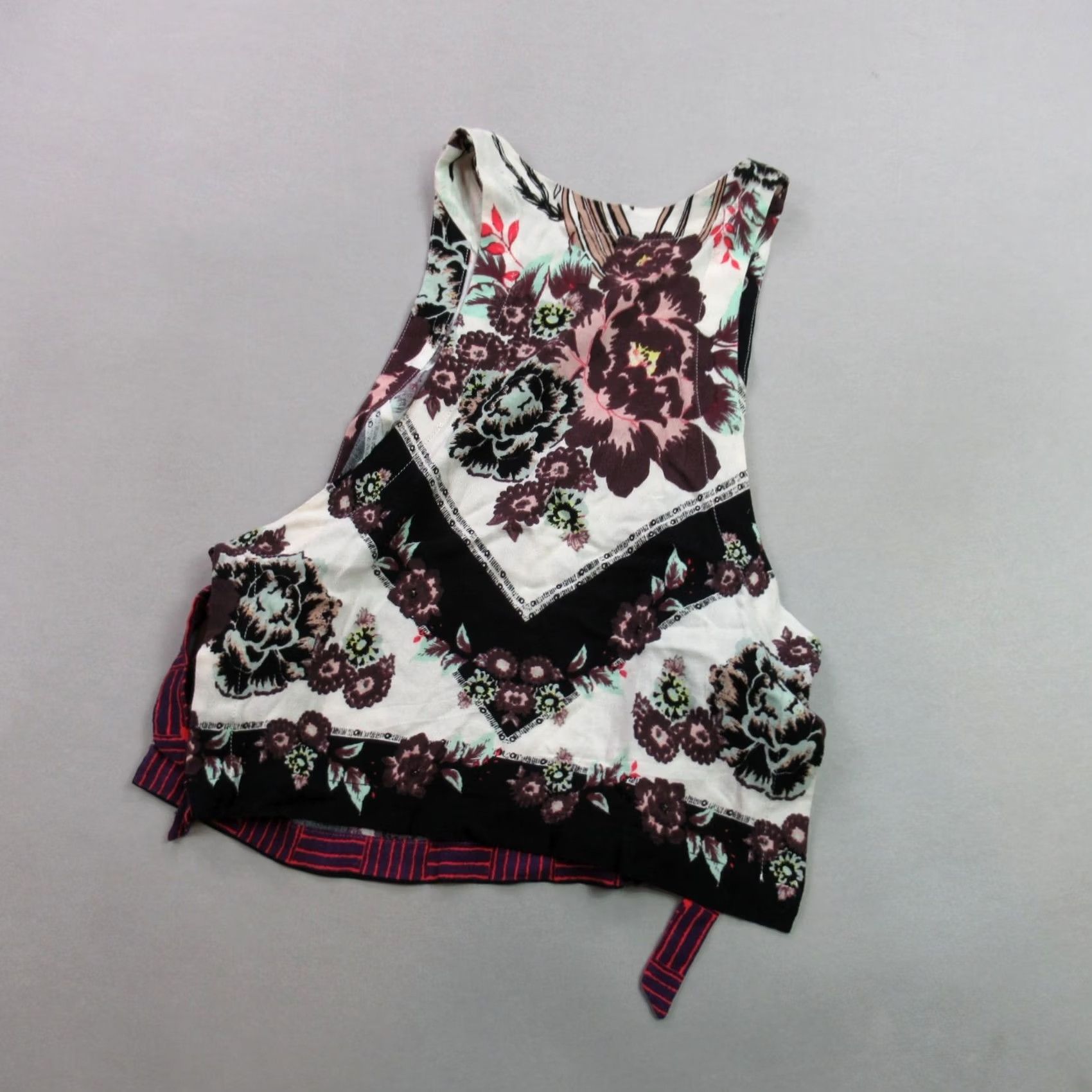 Free People Free People Shirt Womens XS Sleeveless Crew Neck Pullover Lightweight Floral Size XS / US 0-2 / IT 36-38 - 7 Thumbnail