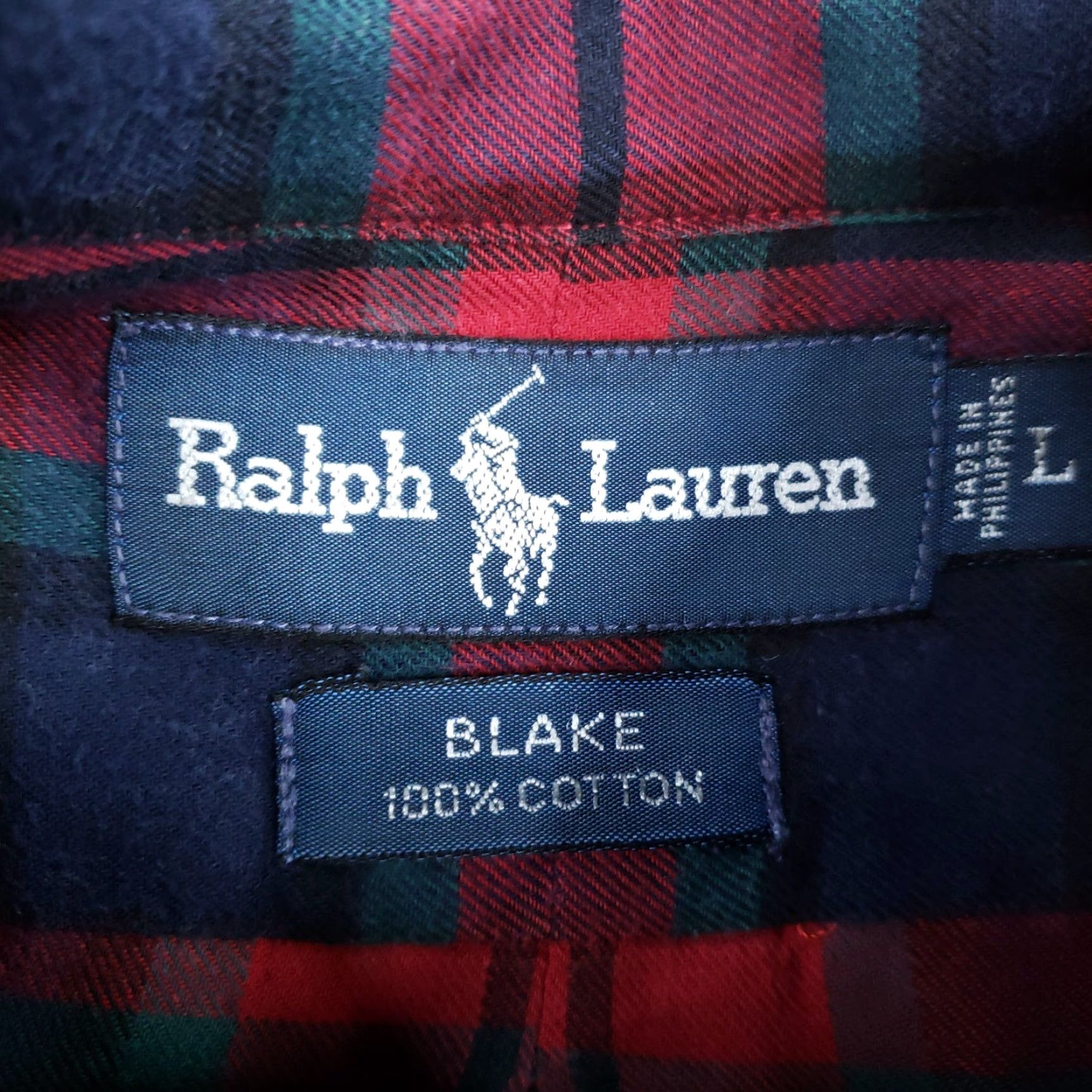 Ralph Lauren Ralph Lauren Shirt Mens Large Red Blue Plaid Button Up Long Sleeve Y2K Size US L / EU 52-54 / 3 - 5 Thumbnail