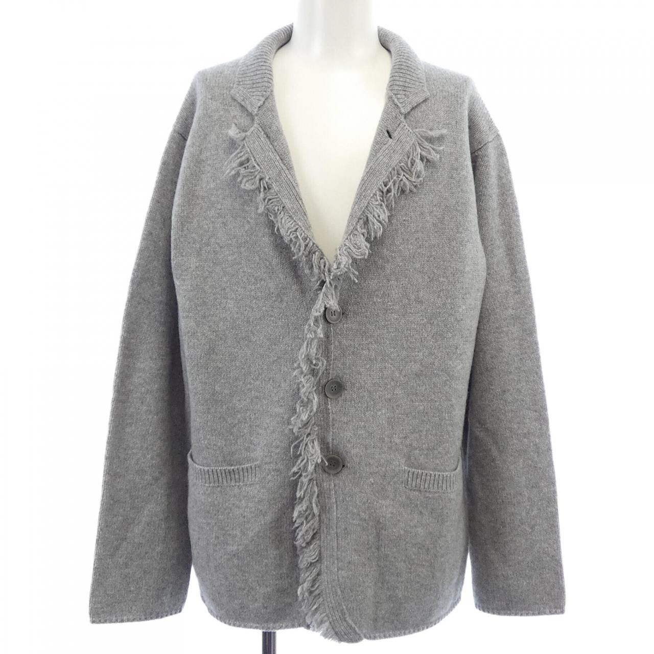 Other Yoji Yamamoto Pool Homme Yohji Yamamoto Pour Homme Knit Cardigan Textile Tops HE-K68-174 DUTY FREE for USA Size ONE SIZE - 1 Thumbnail