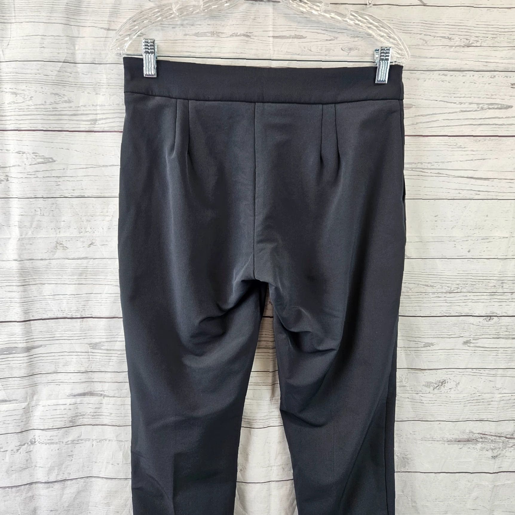 Vintage Betabrand Womens Travel Dress Pants Sz Small Solid Black Side Zip Mid Rise Pants Womens Black Travel Dress 90s? Size 28" / US 6 / IT 42 - 4 Thumbnail