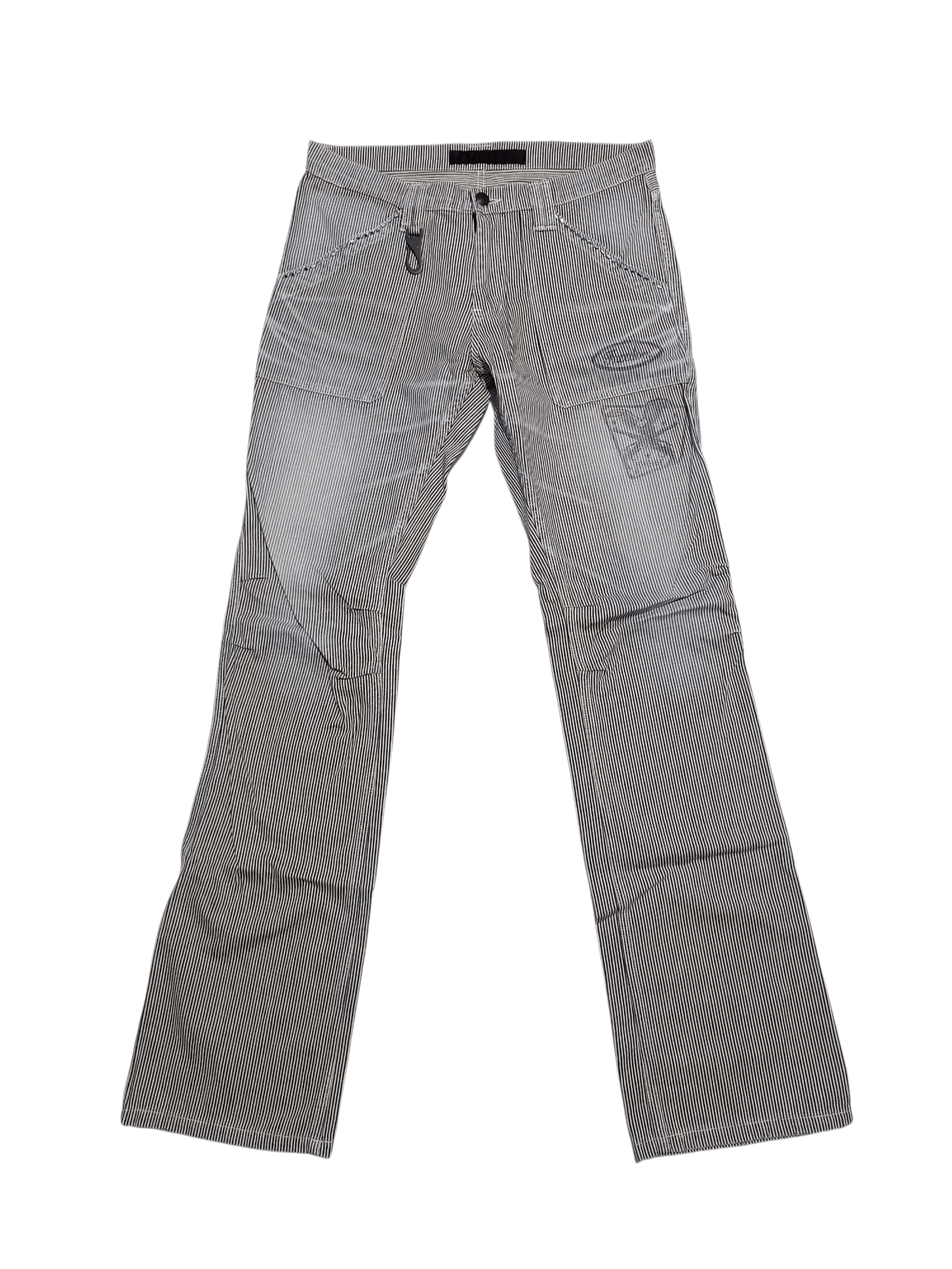 roarguns Roarguns Hickory Stripe Faded Wash Bootcut Flare Pant Size US 30 / EU 46 - 1 Thumbnail