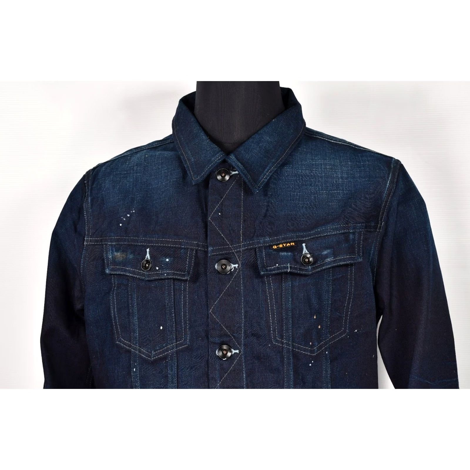 G-Star G-Star Slim Tailor Grit Denim 3D Raw Men's Denim Jacket 2XL Blue Slim 2XL Jacket Mens Denim Size US XXL / EU 58 / 5 - 4 Thumbnail