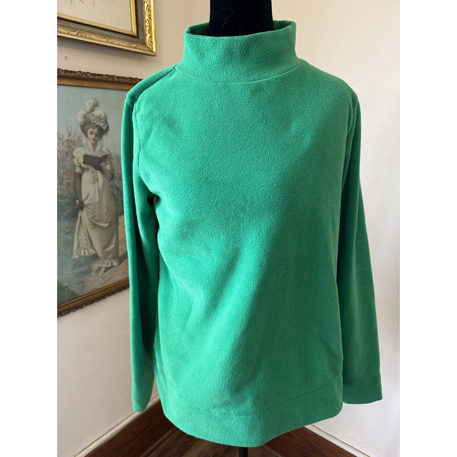 Talbots Talbots Green Fleece Mock Neck Pullover Womens Small Size S / US 4 / IT 40 - 1 Thumbnail