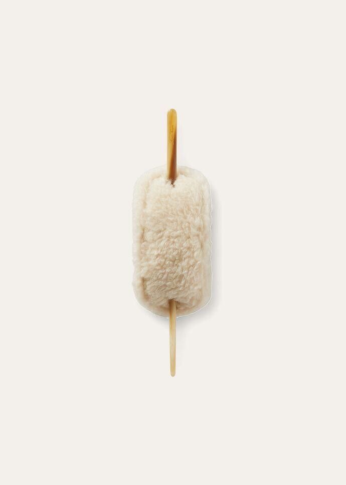 Loro Piana o1srvl11e1024 Size: OS / Cocooning Barrette in Off White Size ONE SIZE - 1 Thumbnail