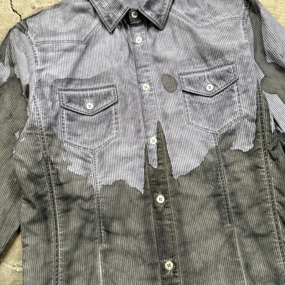If Six Was Nine Absolut Joy Avant Garde Gray Button Ups Shirt Size US M / EU 48-50 / 2 - 6 Thumbnail