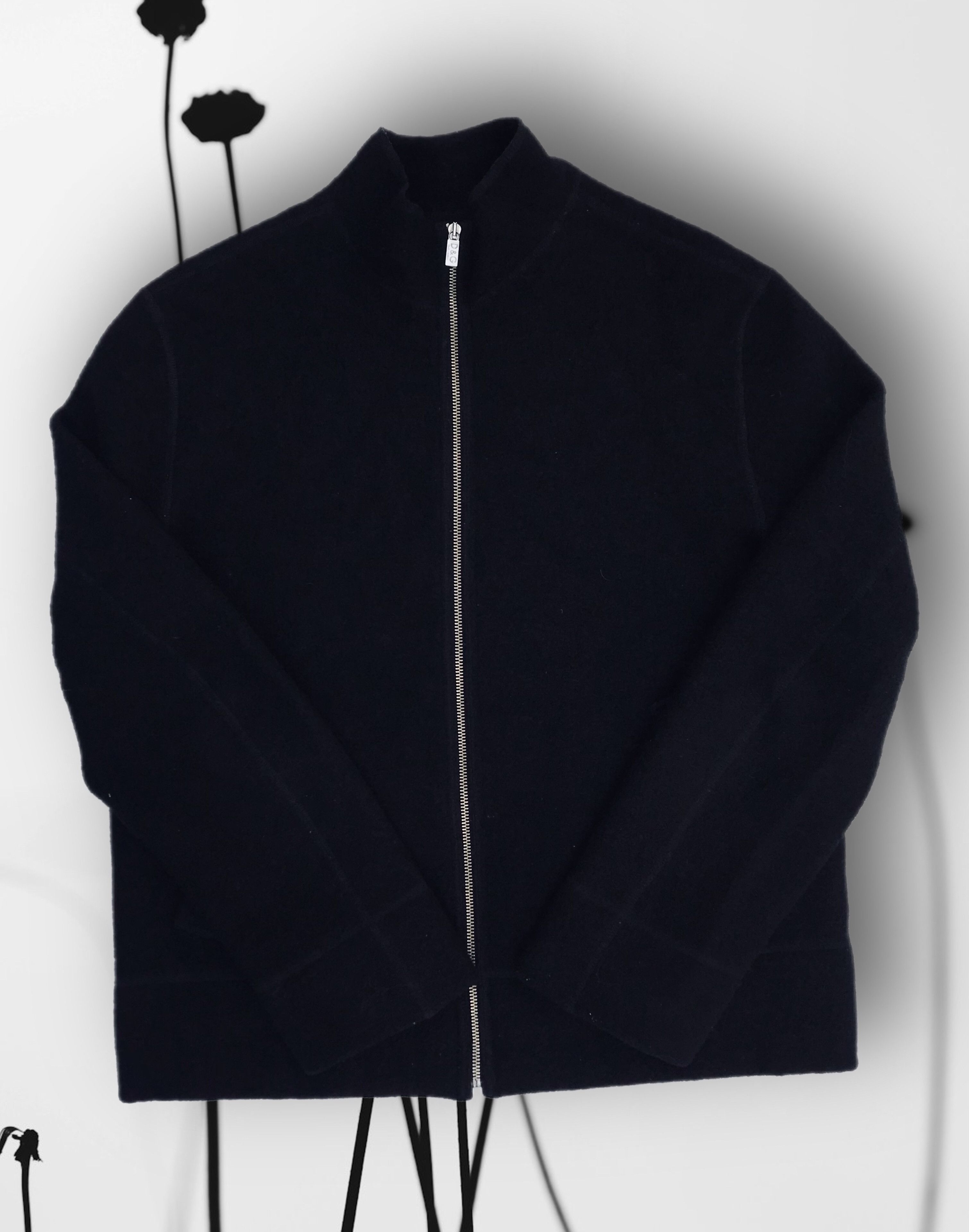 Dolce & Gabbana Dolce & Gabbana Wool Jacket Men’s Zip Bomber Black Vintage Size US L / EU 52-54 / 3 - 3 Thumbnail