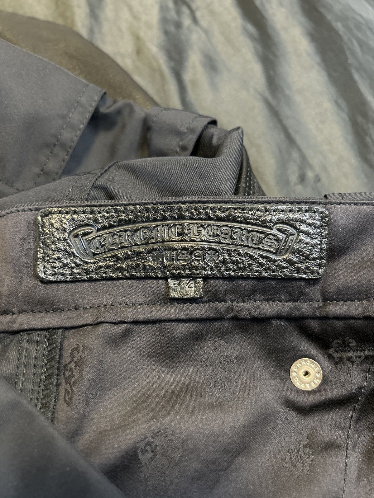 Chrome Hearts Chrome Hearts Double Knee Black Carpenter with Lucky Patch. Size US 34 / EU 50 - 7 Thumbnail