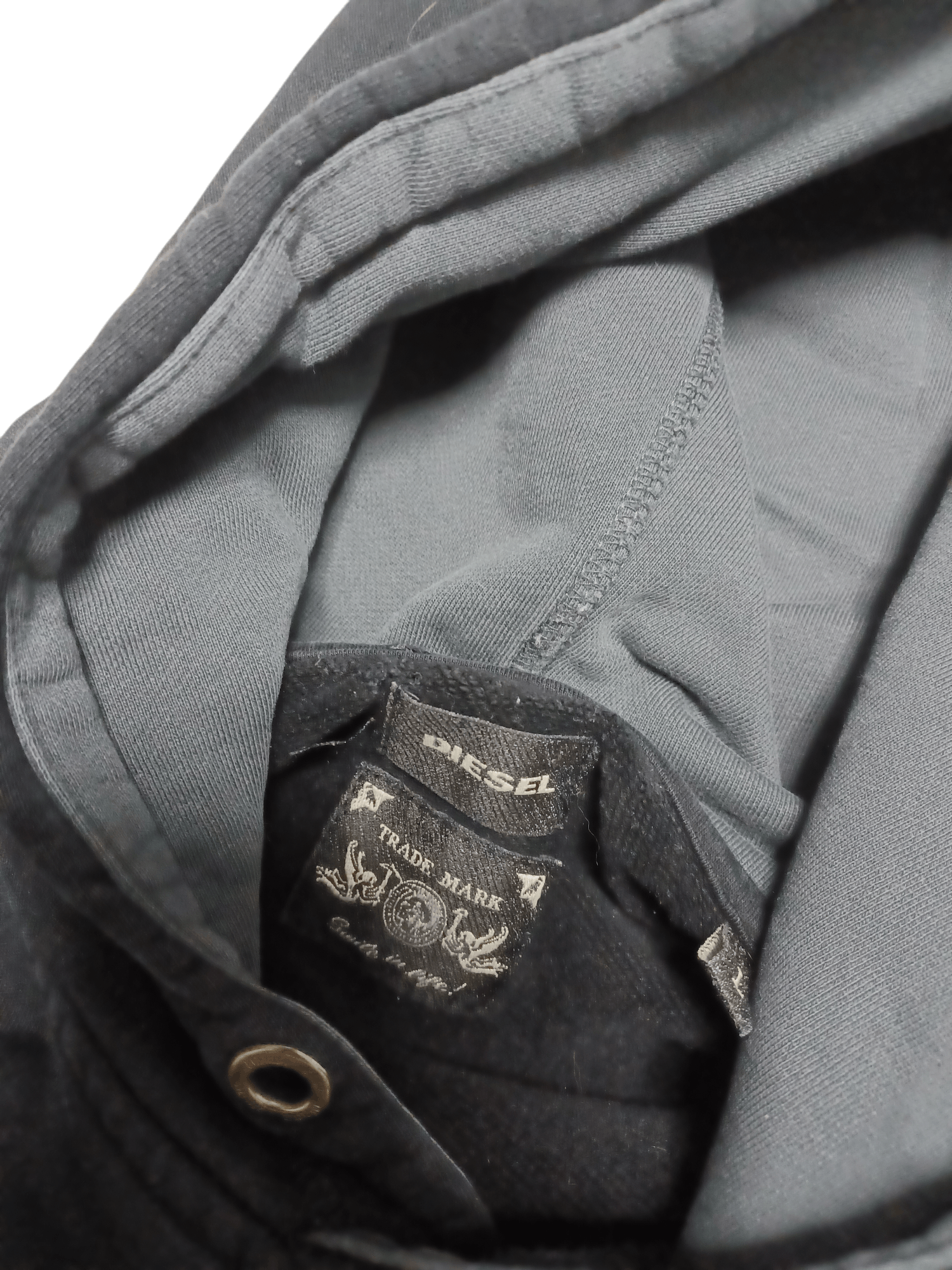 Diesel DIESEL VINTAGE BIGLOGO INDIAN BLACK HOODIE Size US L / EU 52-54 / 3 - 4 Thumbnail