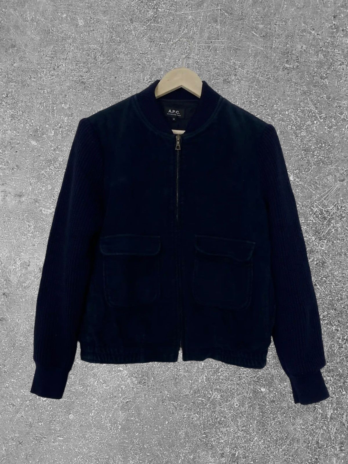 A.P.C. A.P.C. Suede bomber fit like S | Grailed