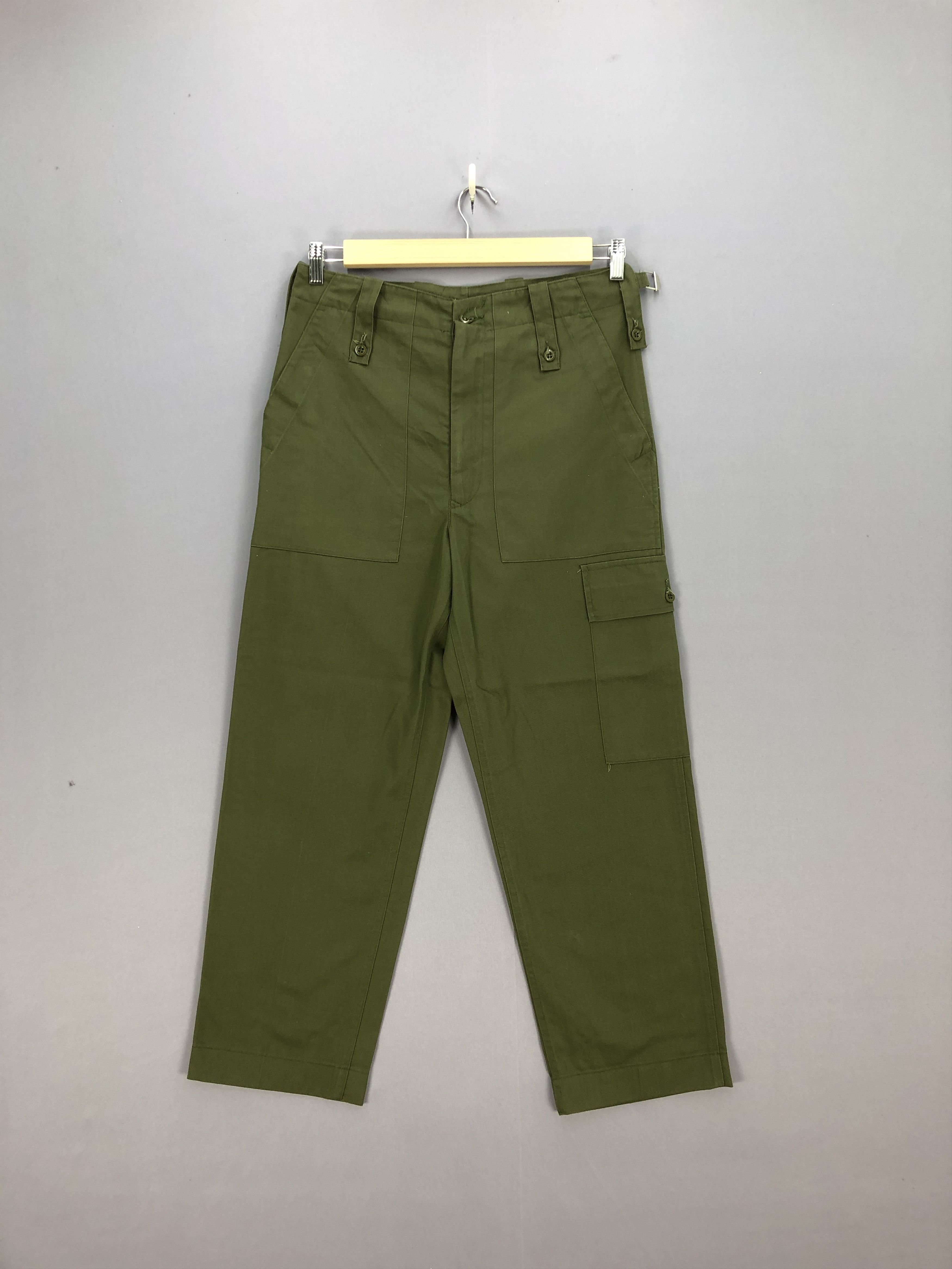 Army Of Me Vintage 50's British Military Combat Trousers Cargo Pants Size US 32 / EU 48 - 1 Thumbnail