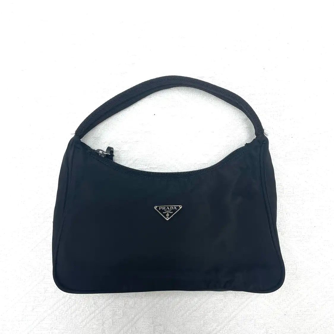Prada PRADA Re-Edition 2000 mini black nylon logo handbag Size ONE SIZE - 1 Thumbnail