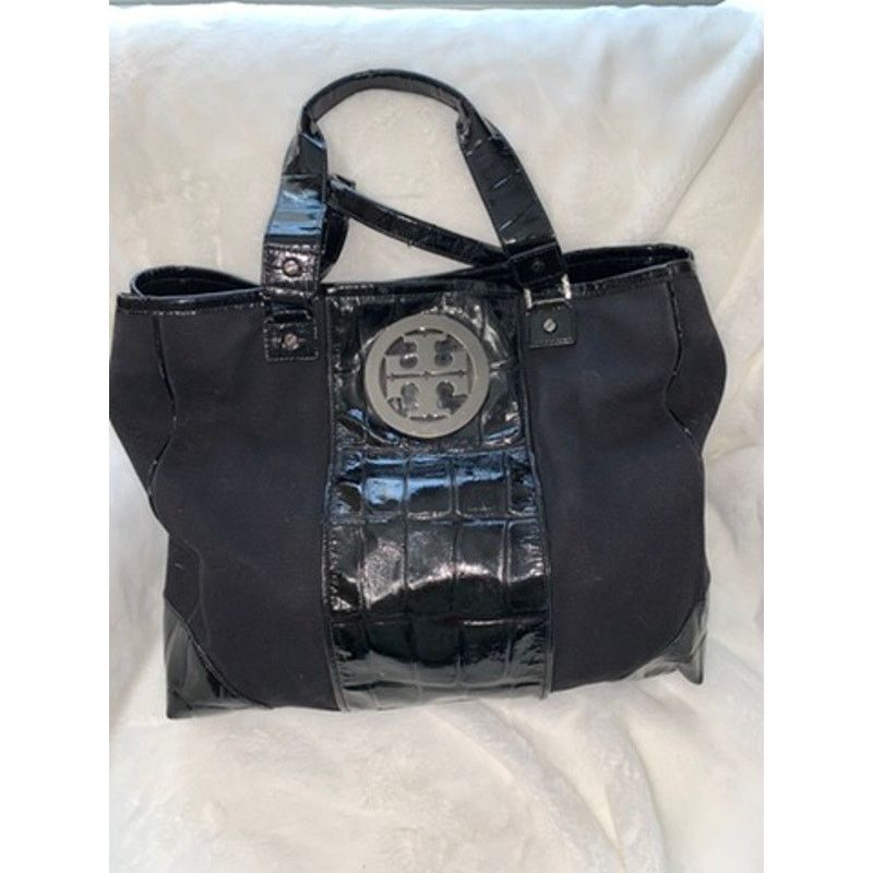 Tory Burch Women's Black Nylon Large Tote Bag Casual Fashion