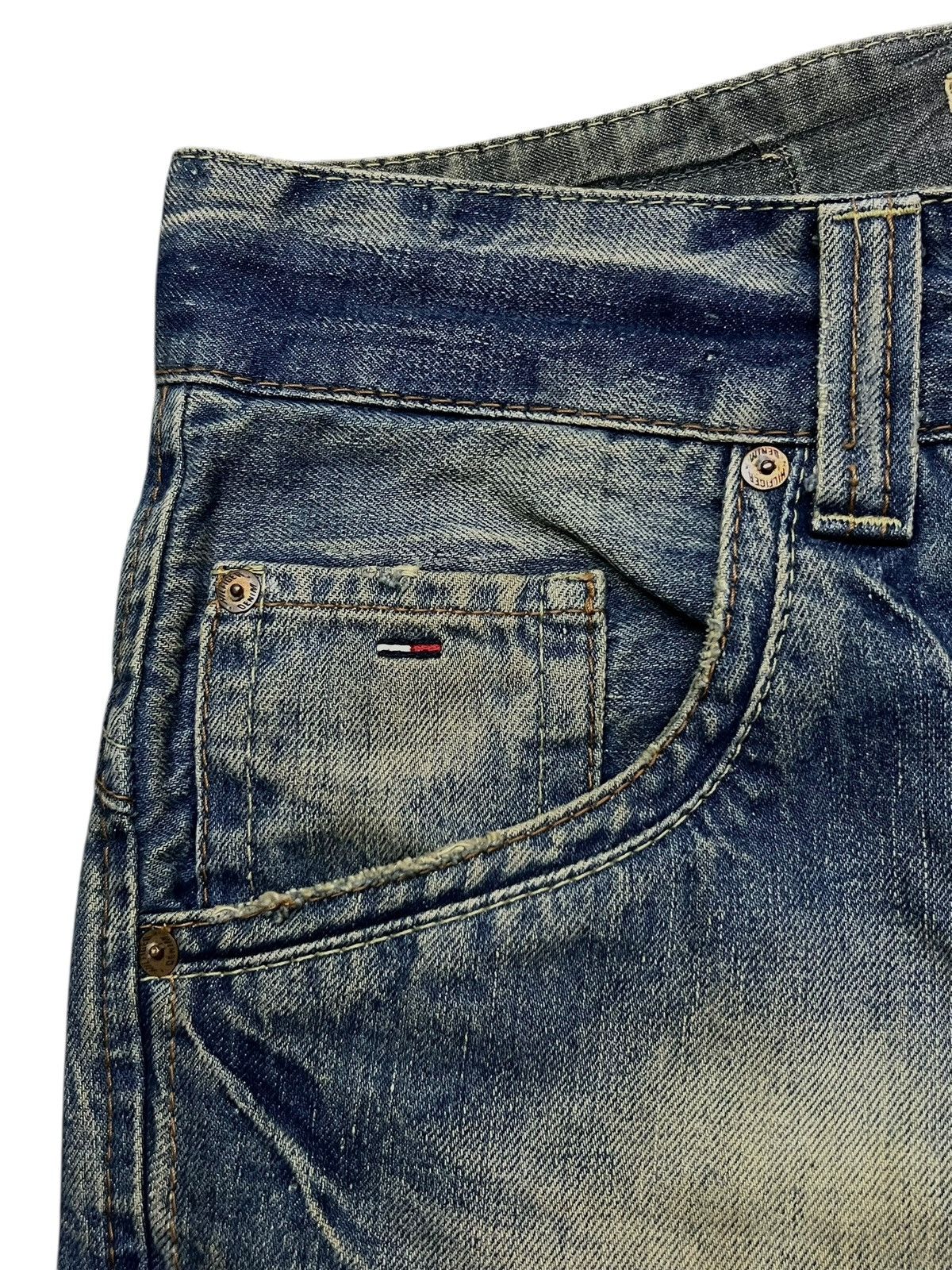Tommy Hilfiger Baggy Vintage Tommy Hilfiger Denim Gage - Faded Mud Wash Size US 31 - 7 Thumbnail