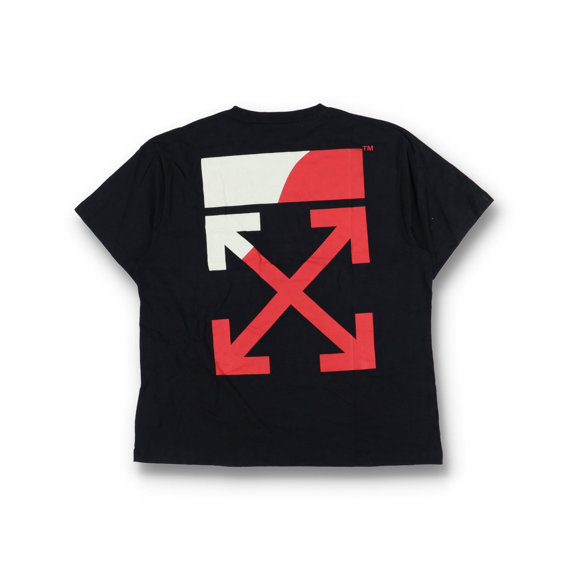 Off-White Black and Red Split Arrows Oversized T-Shirt Size US M / EU 48-50 / 2 - 1 Thumbnail