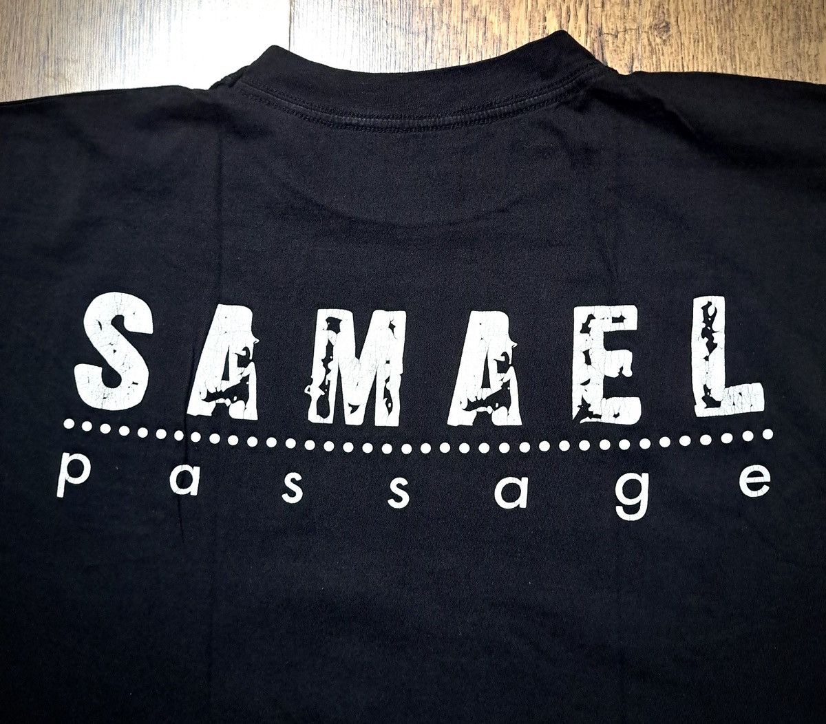 Band Tees SAMAEL x PASSAGE x ANGEL'S DECAYx Vintage T-Shirt 1996 Size US XL / EU 56 / 4 - 4 Thumbnail
