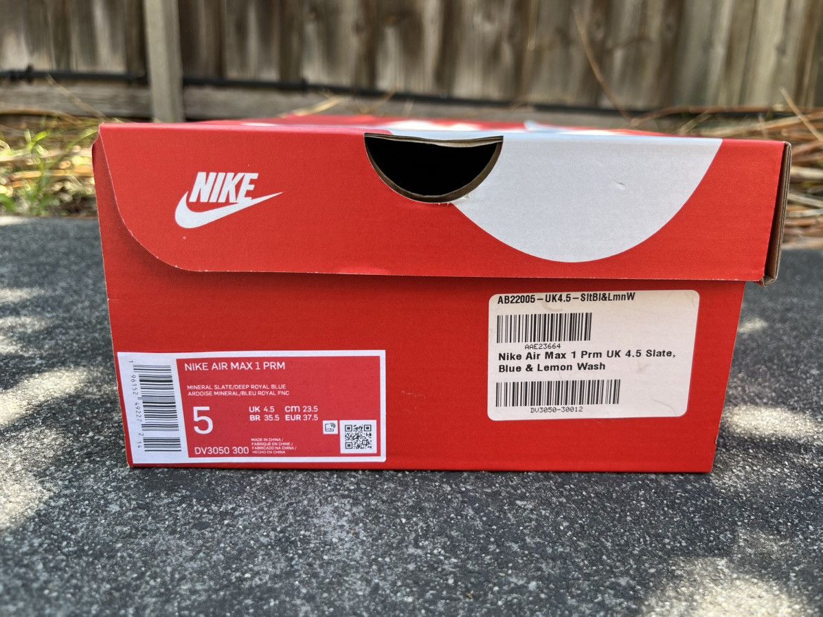 Nike NIKE AIR MAX 1 PREMIUM DIRTY DENIM Size US 5 / EU 37 - 8 Thumbnail