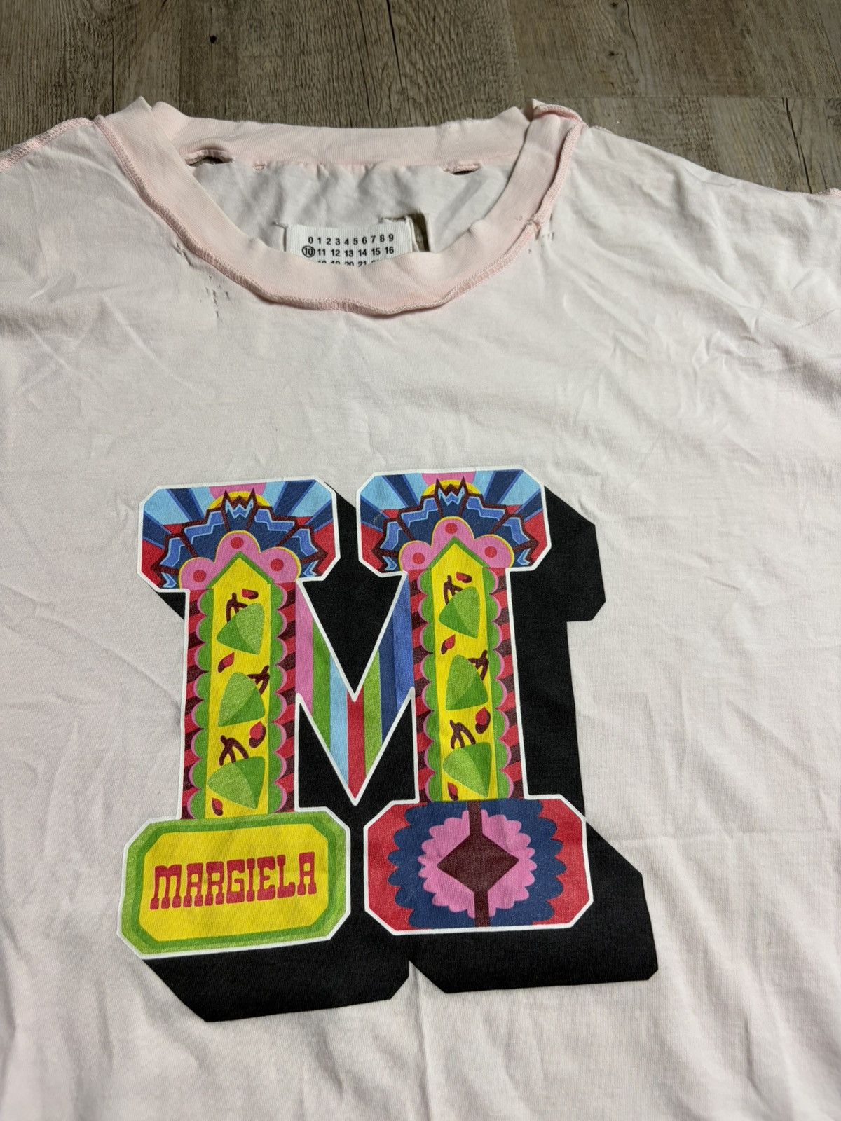 Maison Margiela Maison Margiela - insideout Distressed Printed T-Shirt Size US XL / EU 56 / 4 - 3 Thumbnail