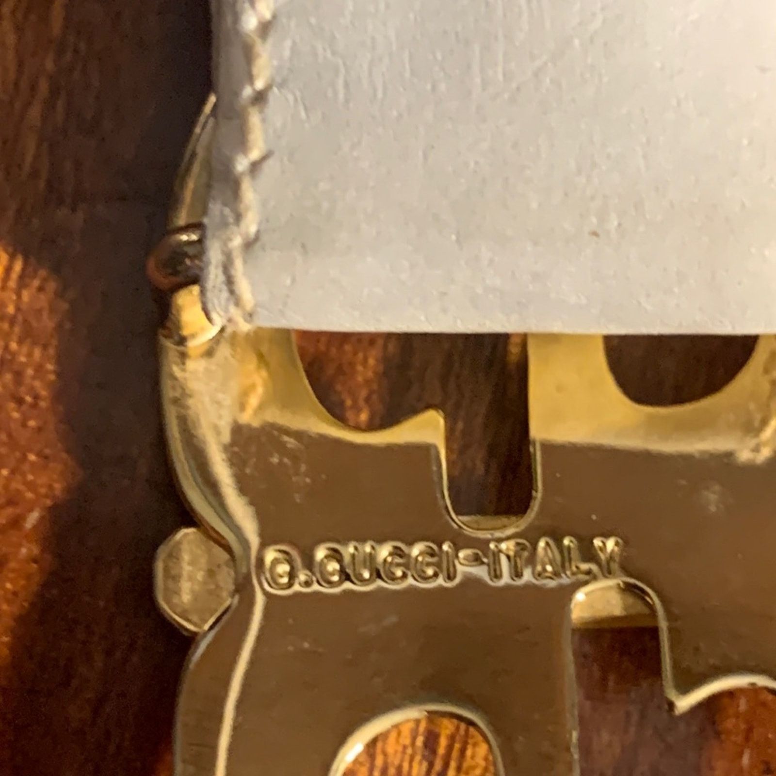 Gucci Rare GG Gucci 70’s Italy white leather belt 100% AUTHENTIC Size ONE SIZE - 5 Thumbnail