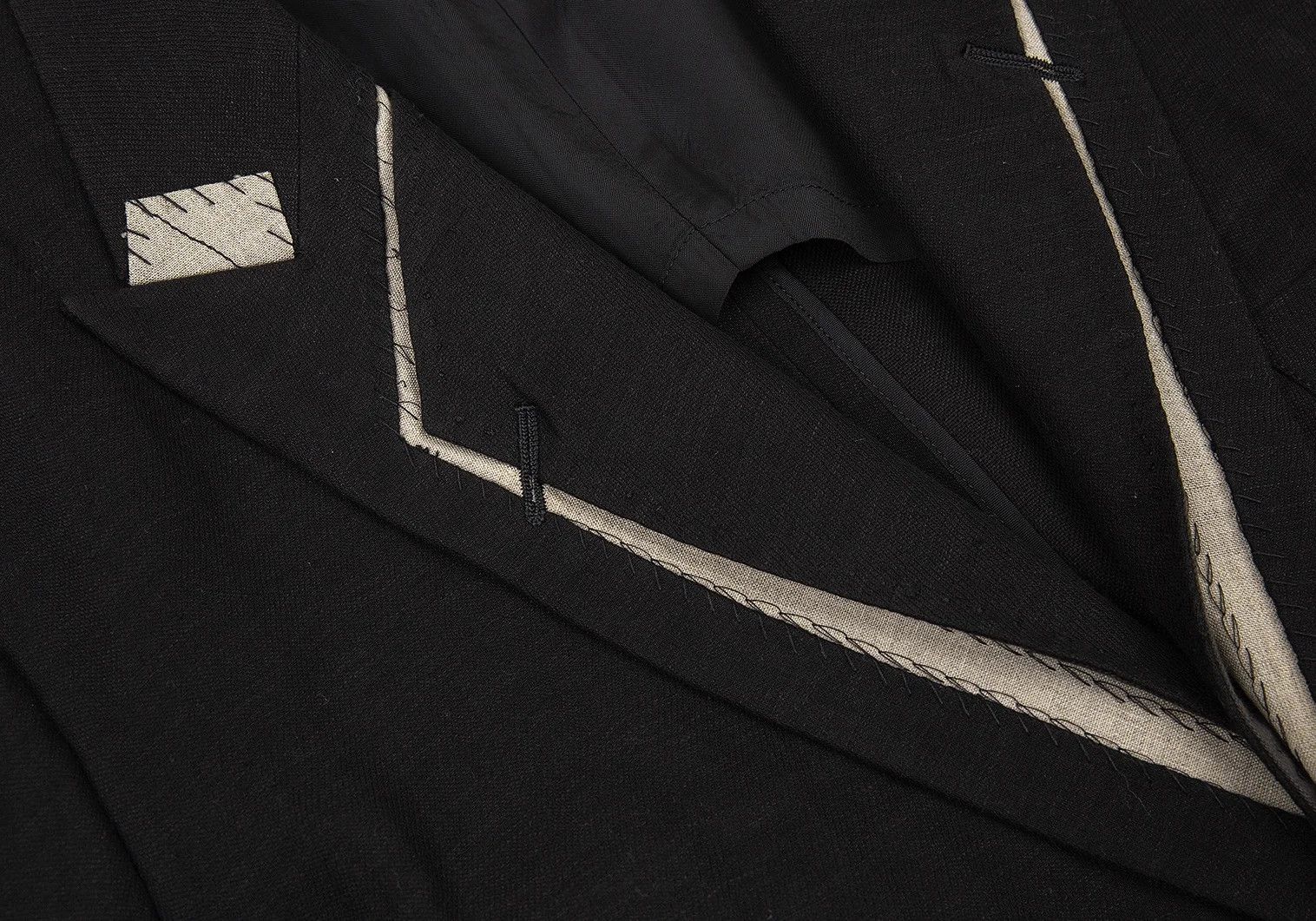 Yohji Yamamoto Yohji Yamamoto Tailored Design Linen Cotton Jacket Size US XL / EU 56 / 4 - 4 Thumbnail