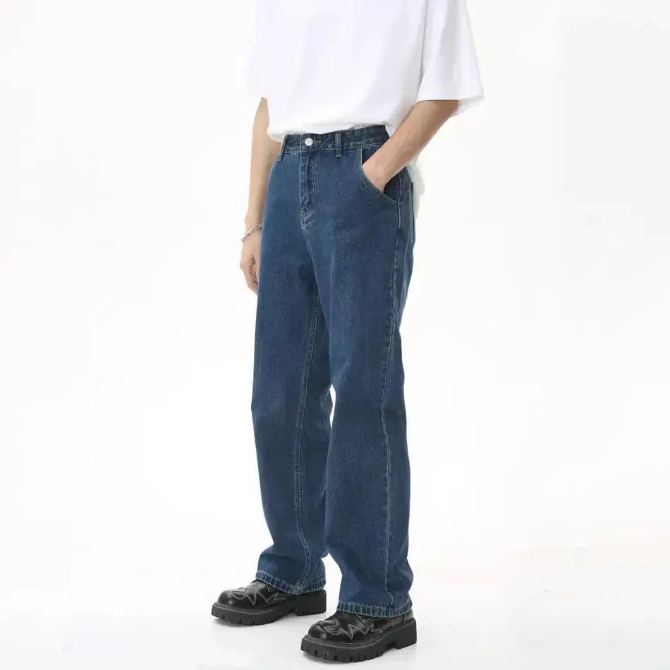 Japanese Brand Retro wide leg loose straight leg jeans Size US 32 / EU 48 - 1 Thumbnail