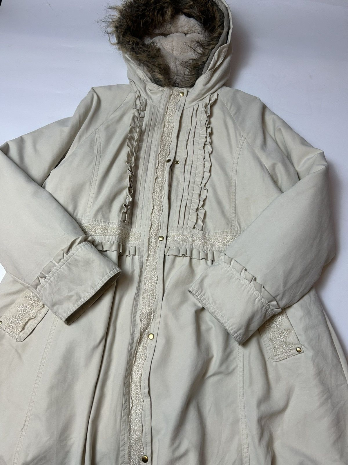 Other AXES FEMME FAUX FUR LINING HOODIE JACKET Size L / US 10 / IT 46 - 2 Thumbnail