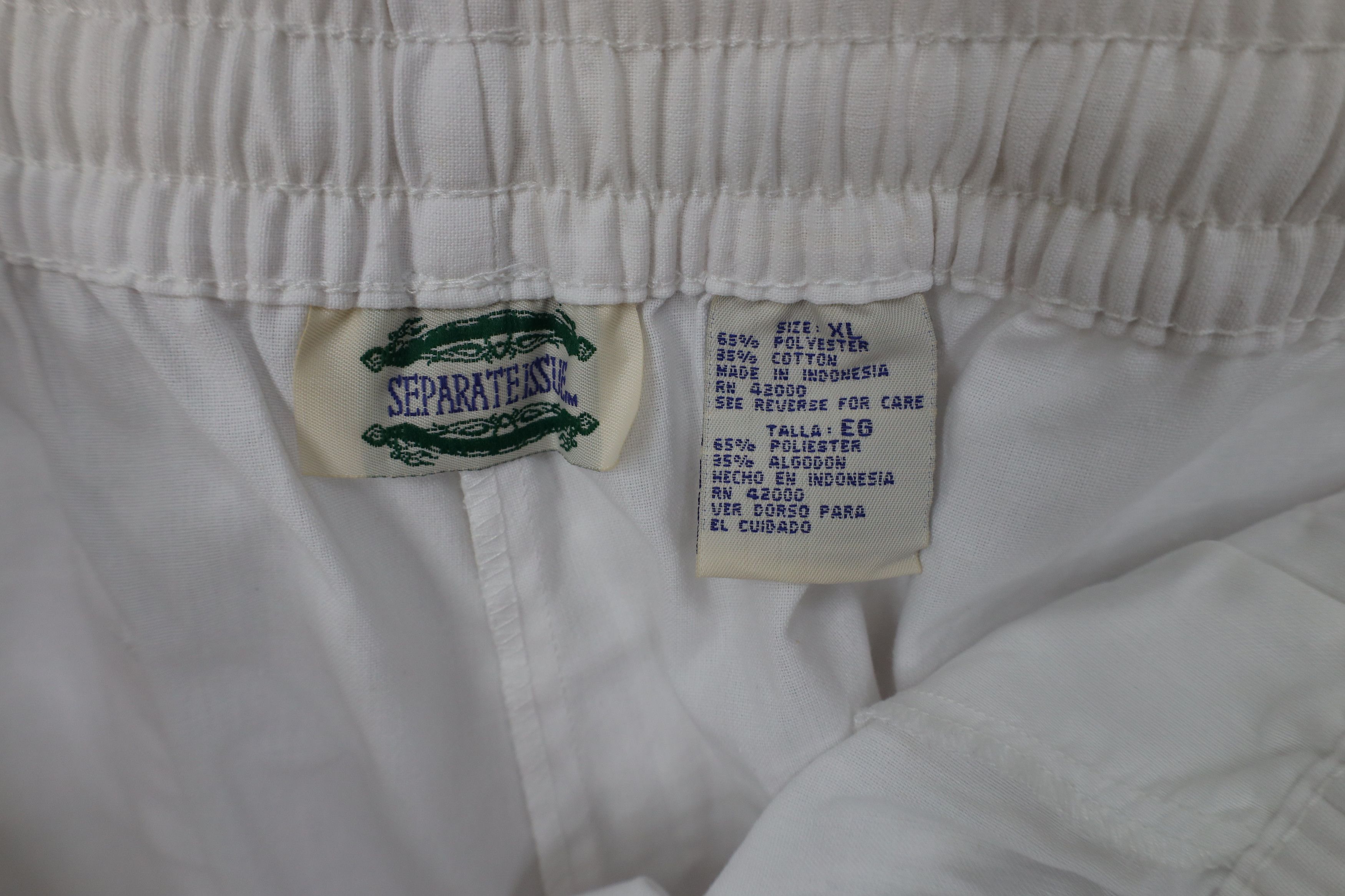 Vintage Deadstock Vintage 90s Streetwear Relaxed Fit Pants White Size 32" / US 10 / IT 46 - 10 Thumbnail